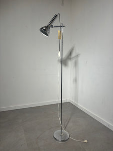 Vintage adjustable chrome floorlamp