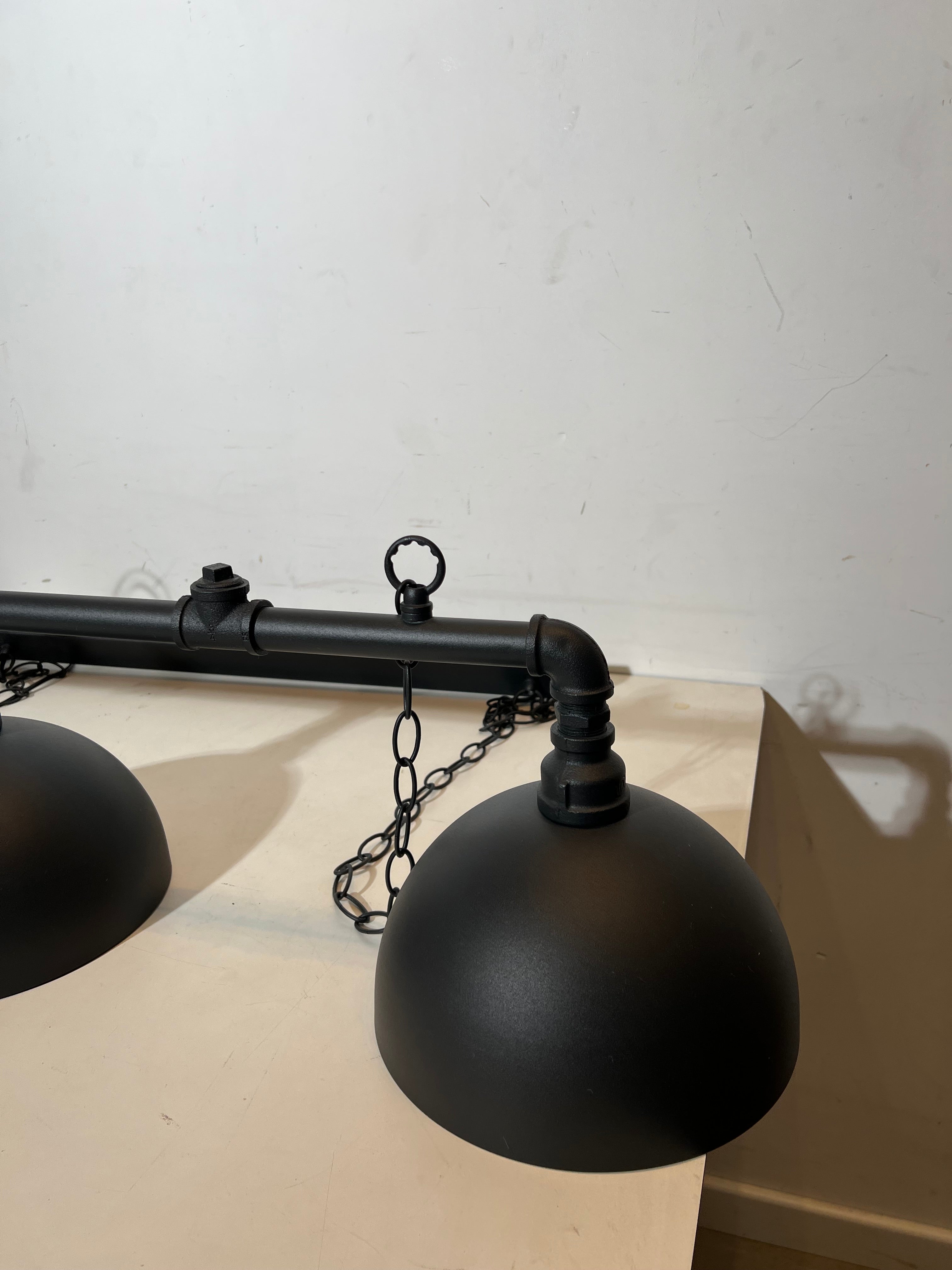 Industrial 3-Light Pipe Pendant Lamp