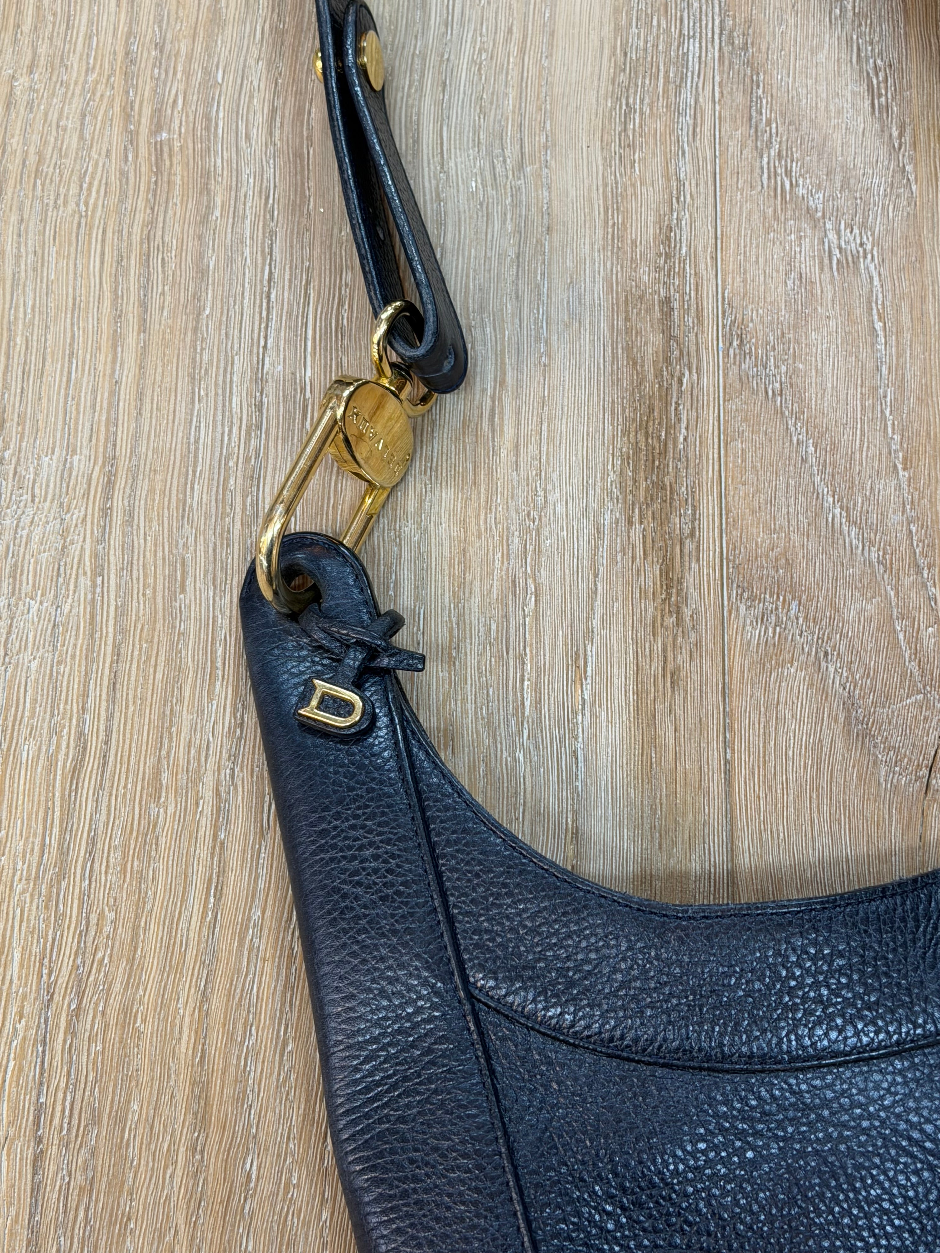 Delvaux “Jongleur” Bag – Navy Blue Leather – 47 x 36 cm