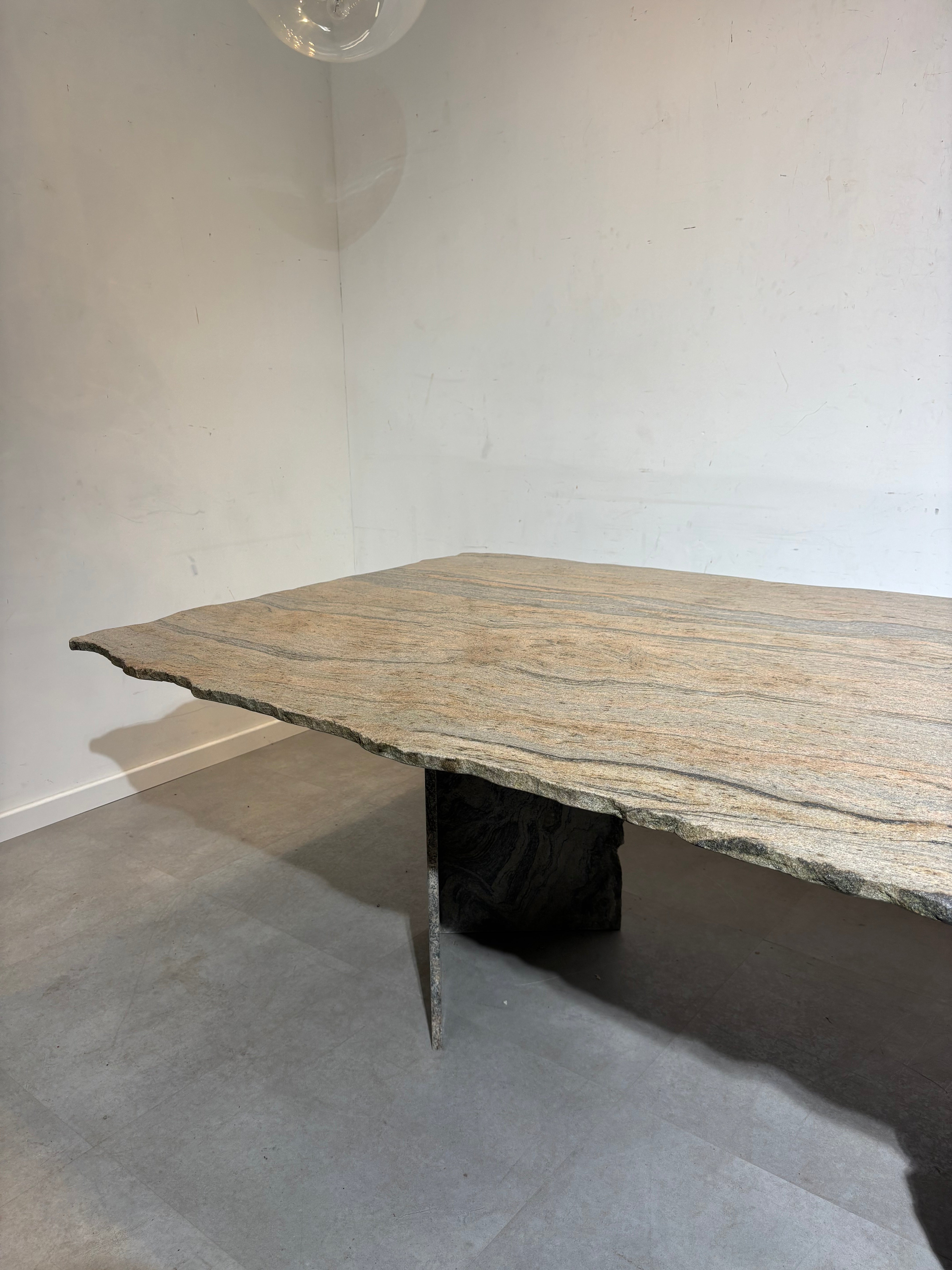 Vintage Quartzite Marble Dining Table