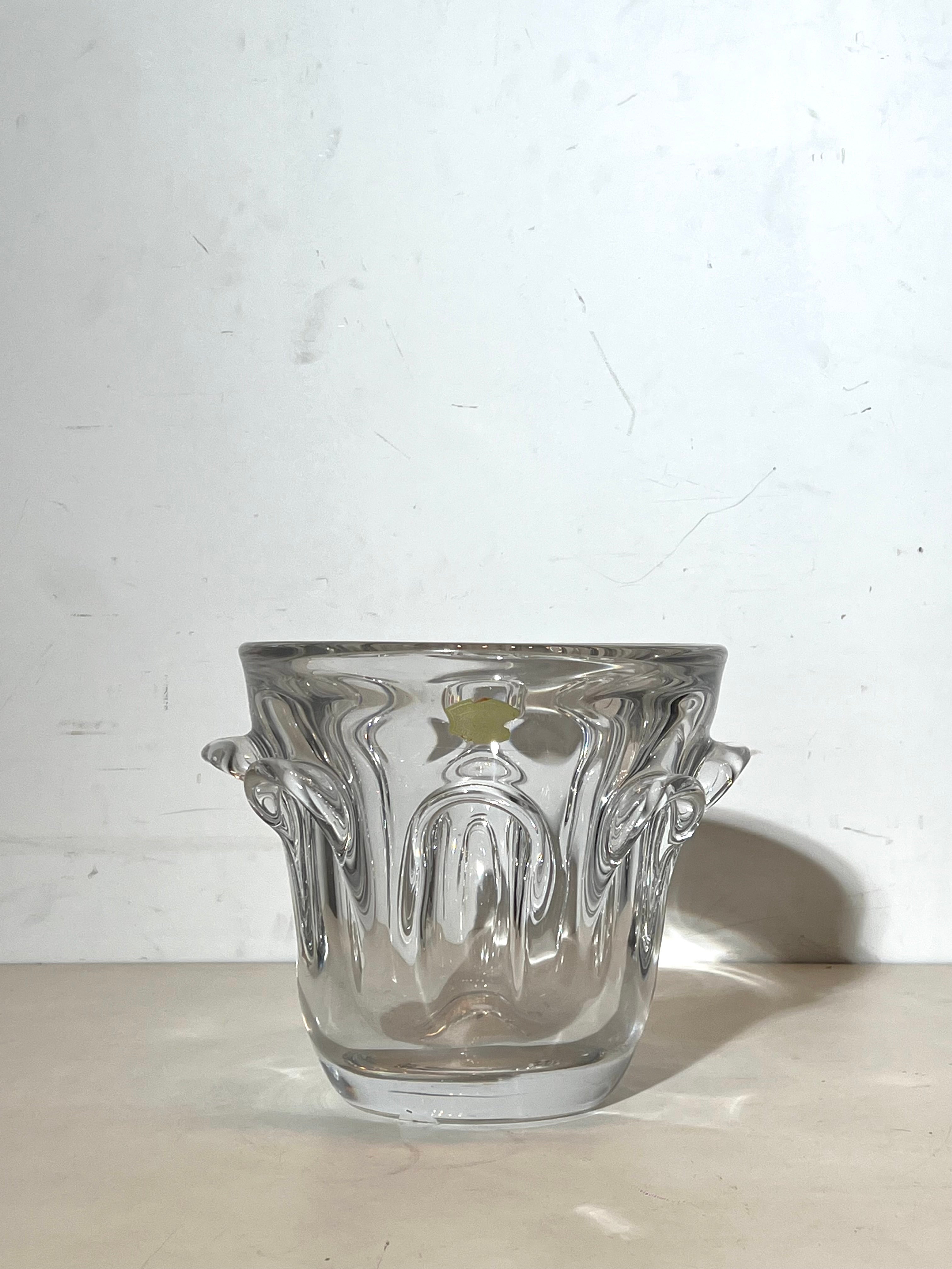 Val Saint Lambert Crystal Ice Bucket