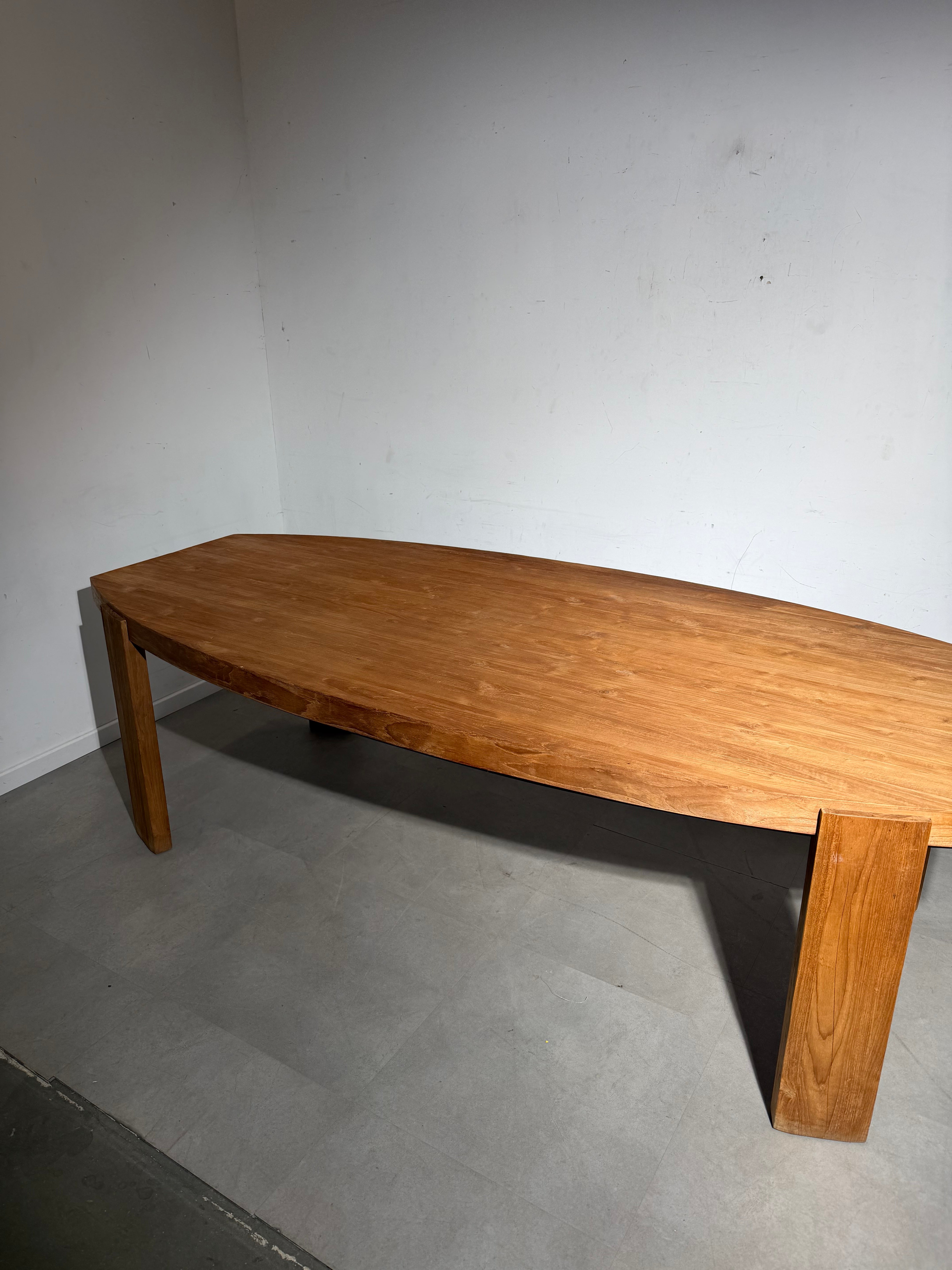 Massive Teak Wood Dining Table