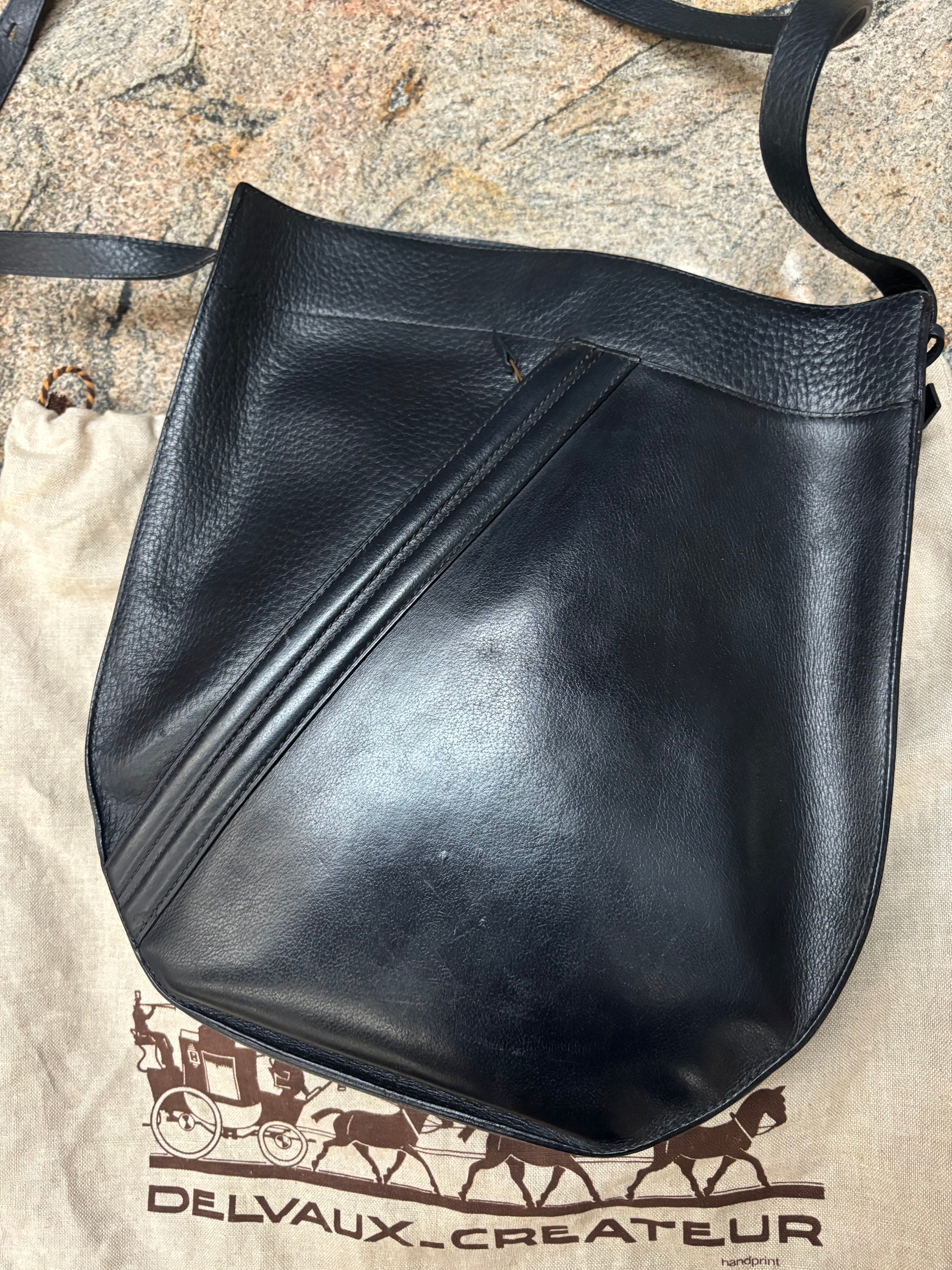 Sac bandoulière Delvaux bleu foncé
