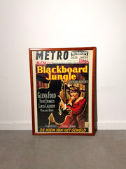 Original 1950s Blackboard Jungle Movie Poster – Glenn Ford – Belgian Cinema Poster