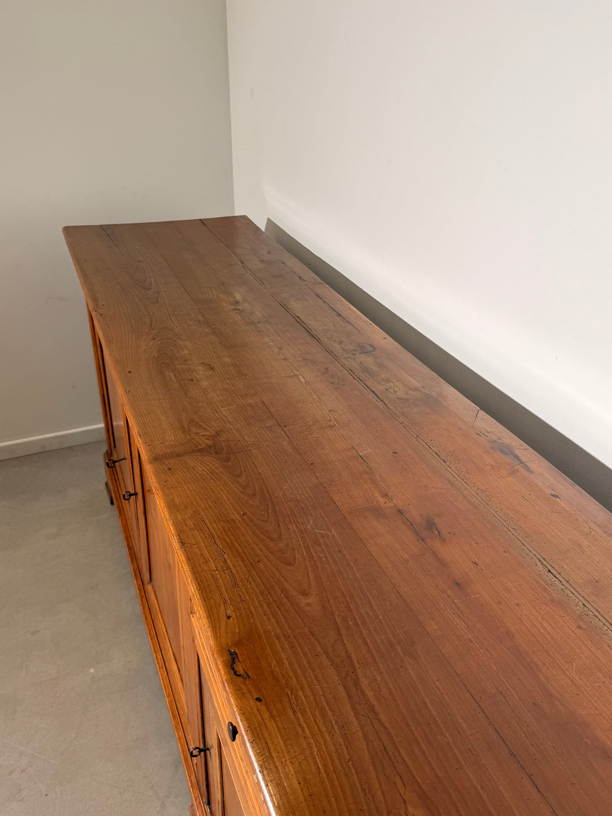 Large Wooden Sideboard with Panelled Doors 350cm