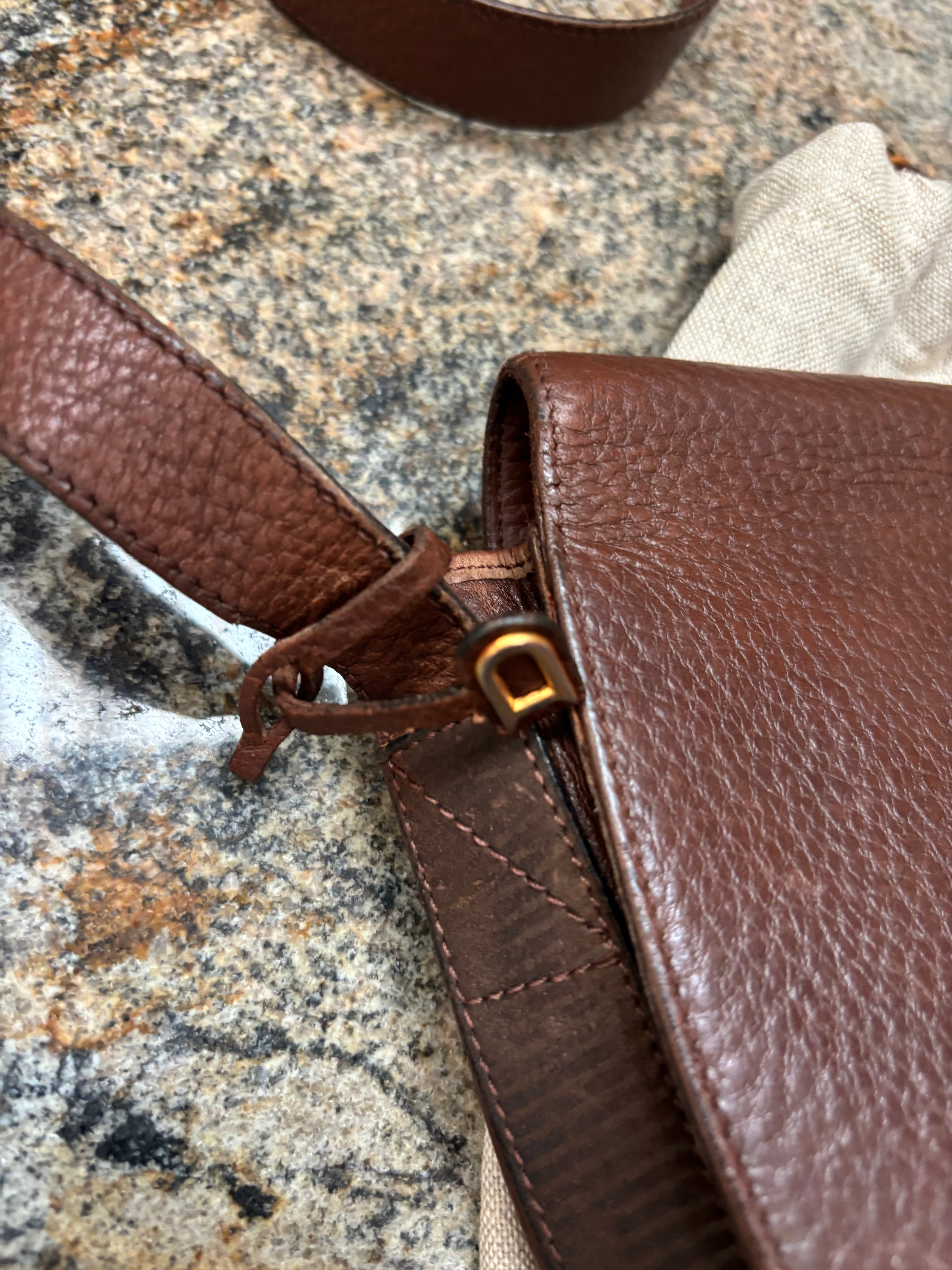 Sac bandoulière Delvaux Cognac