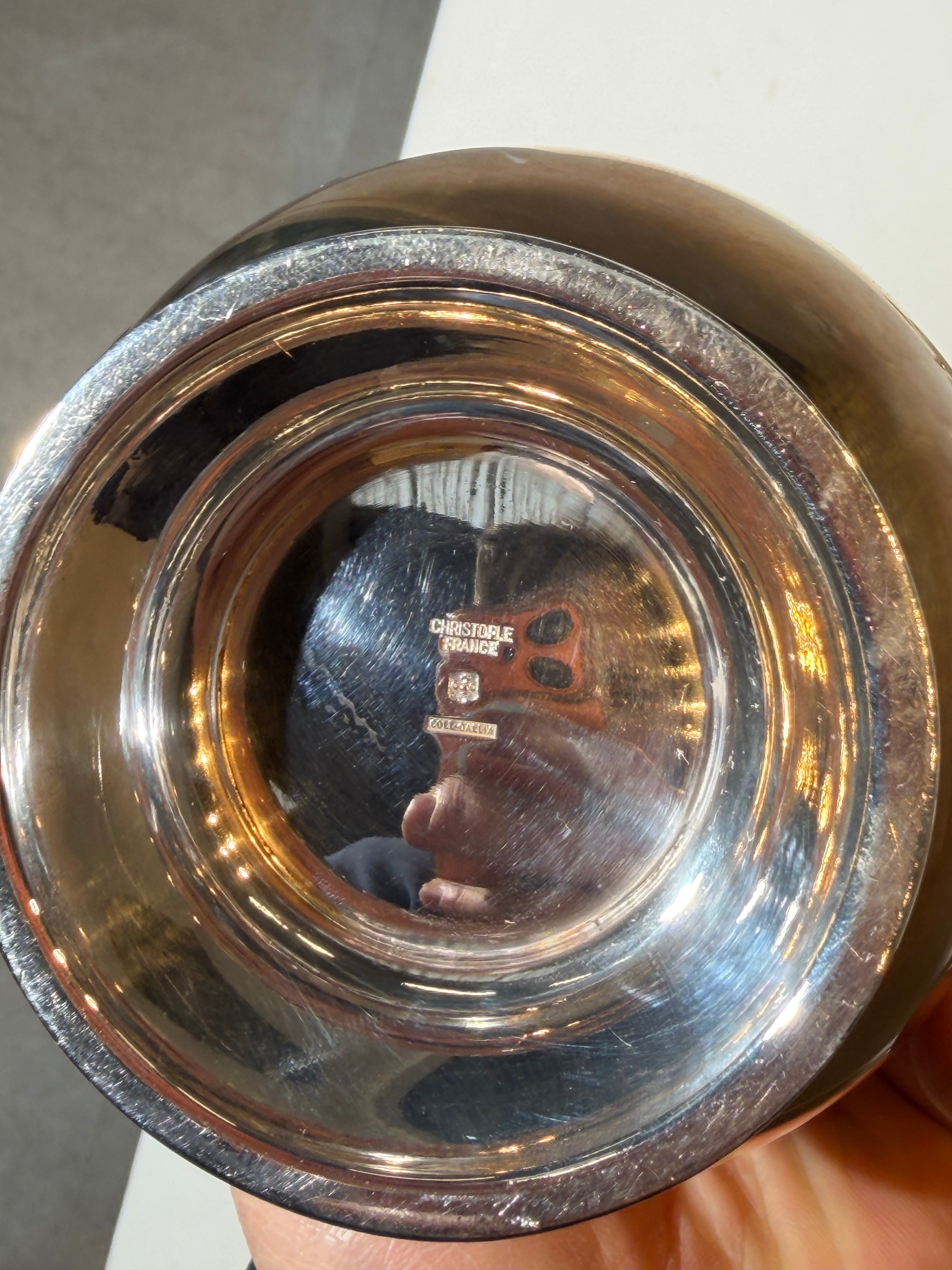 Christofle Malmaison Silver Plated Coffee Tea Set 5 Piece with Tray – French Luxury Service