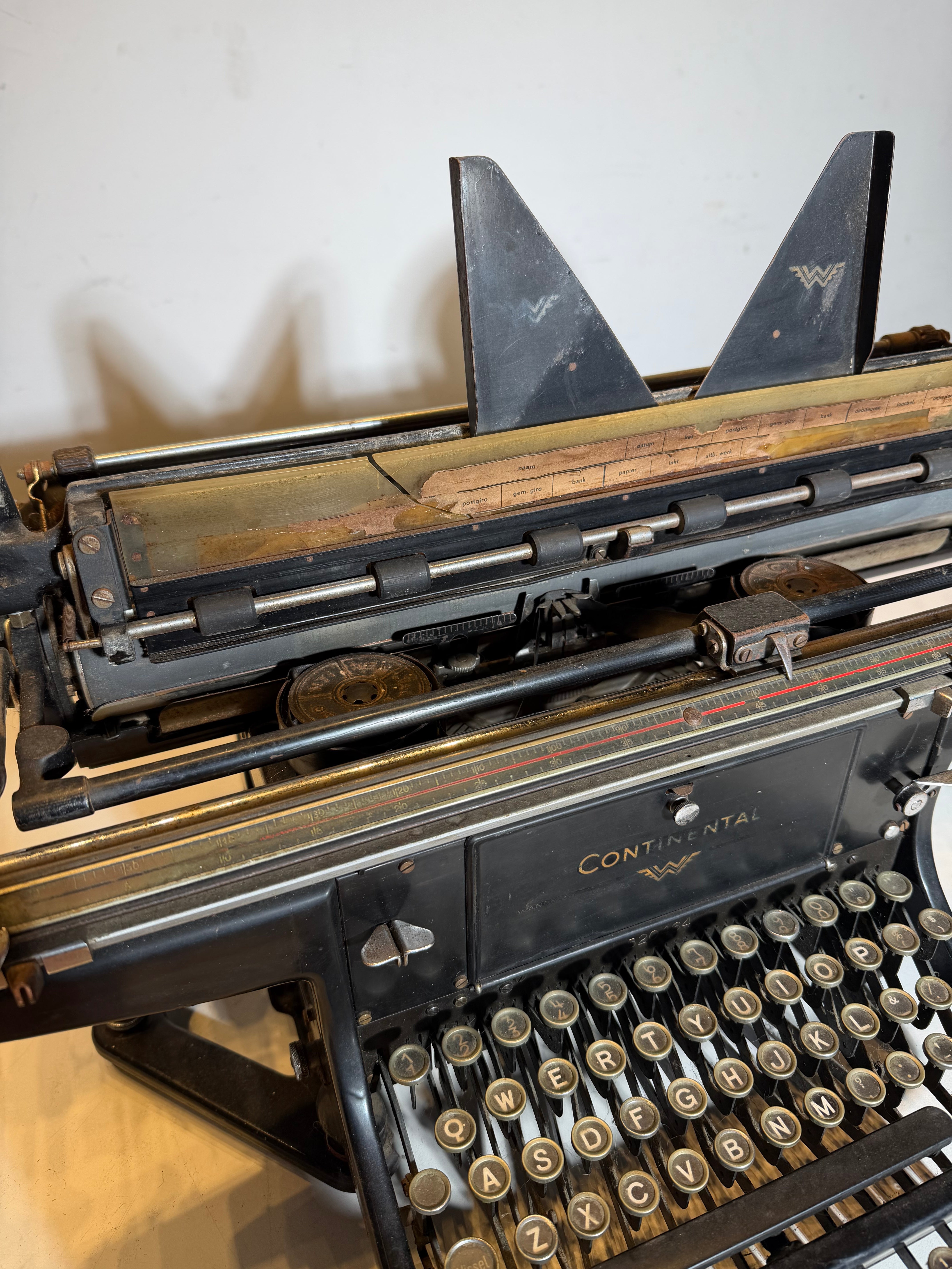 Machine à écrire Continental Rapidus antique – design allemand vintage