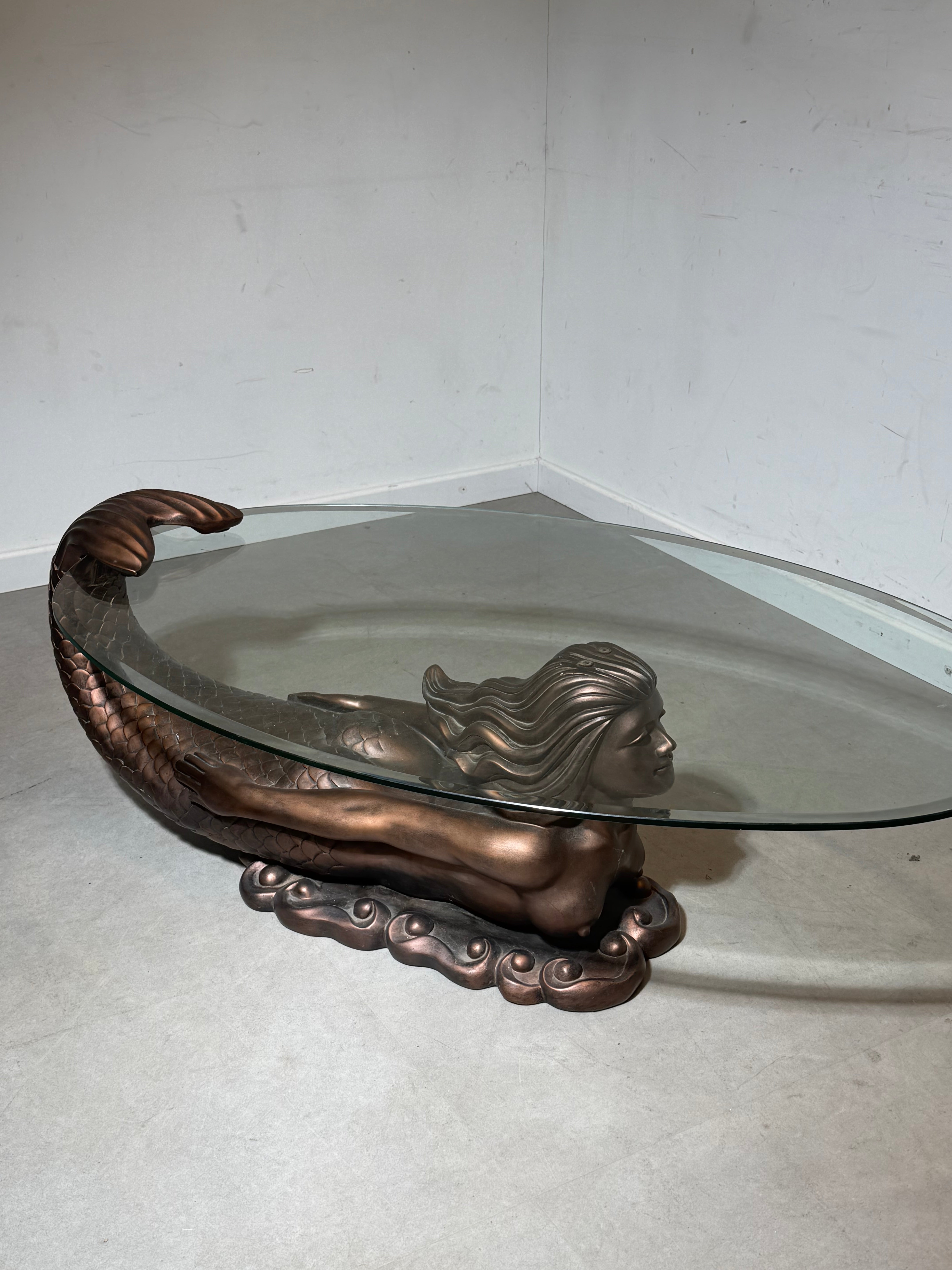 Mermaid Coffee Table – Sculptural Design – 125 cm