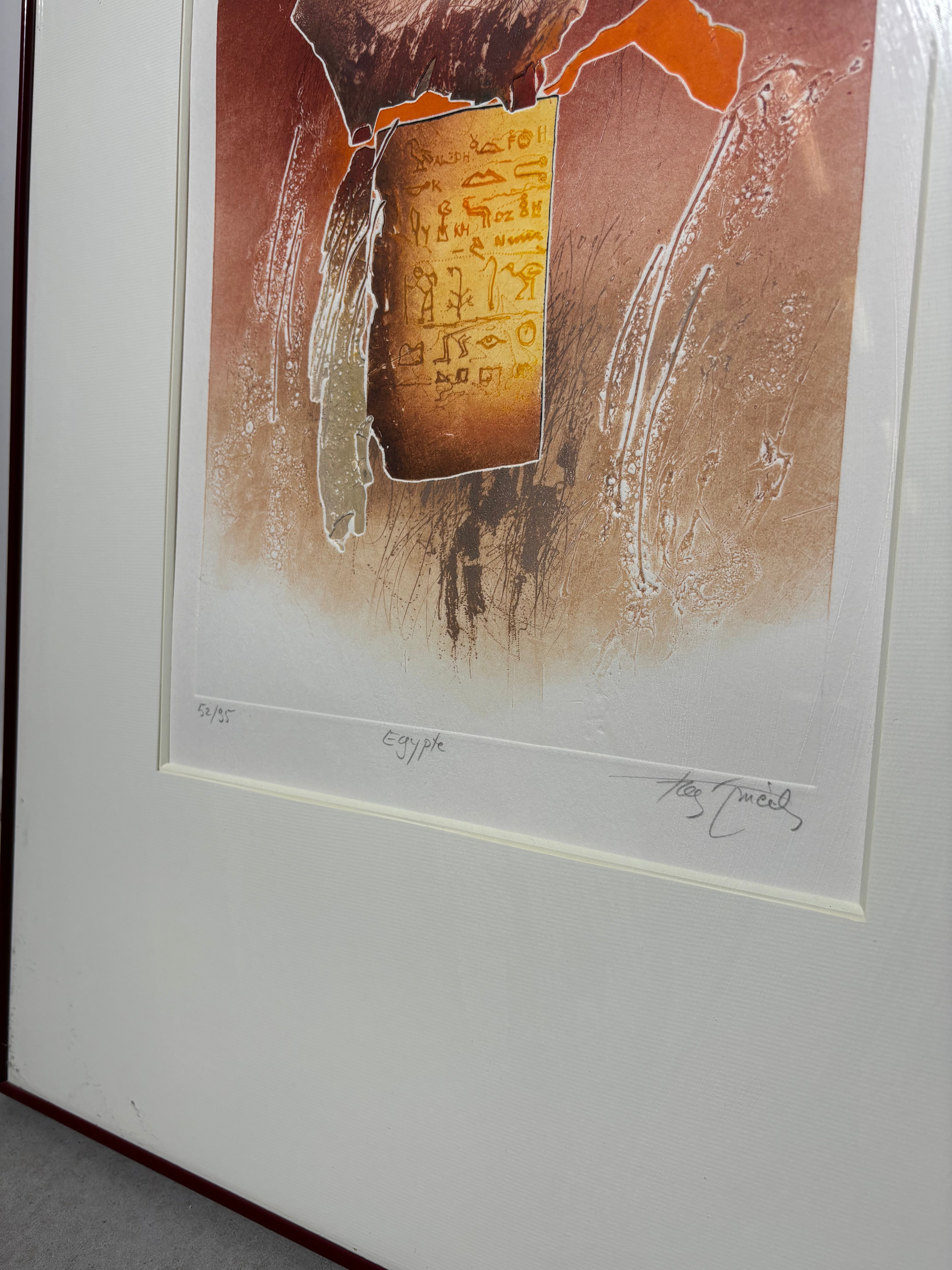 Gravure door Francis Méan “Egypte”