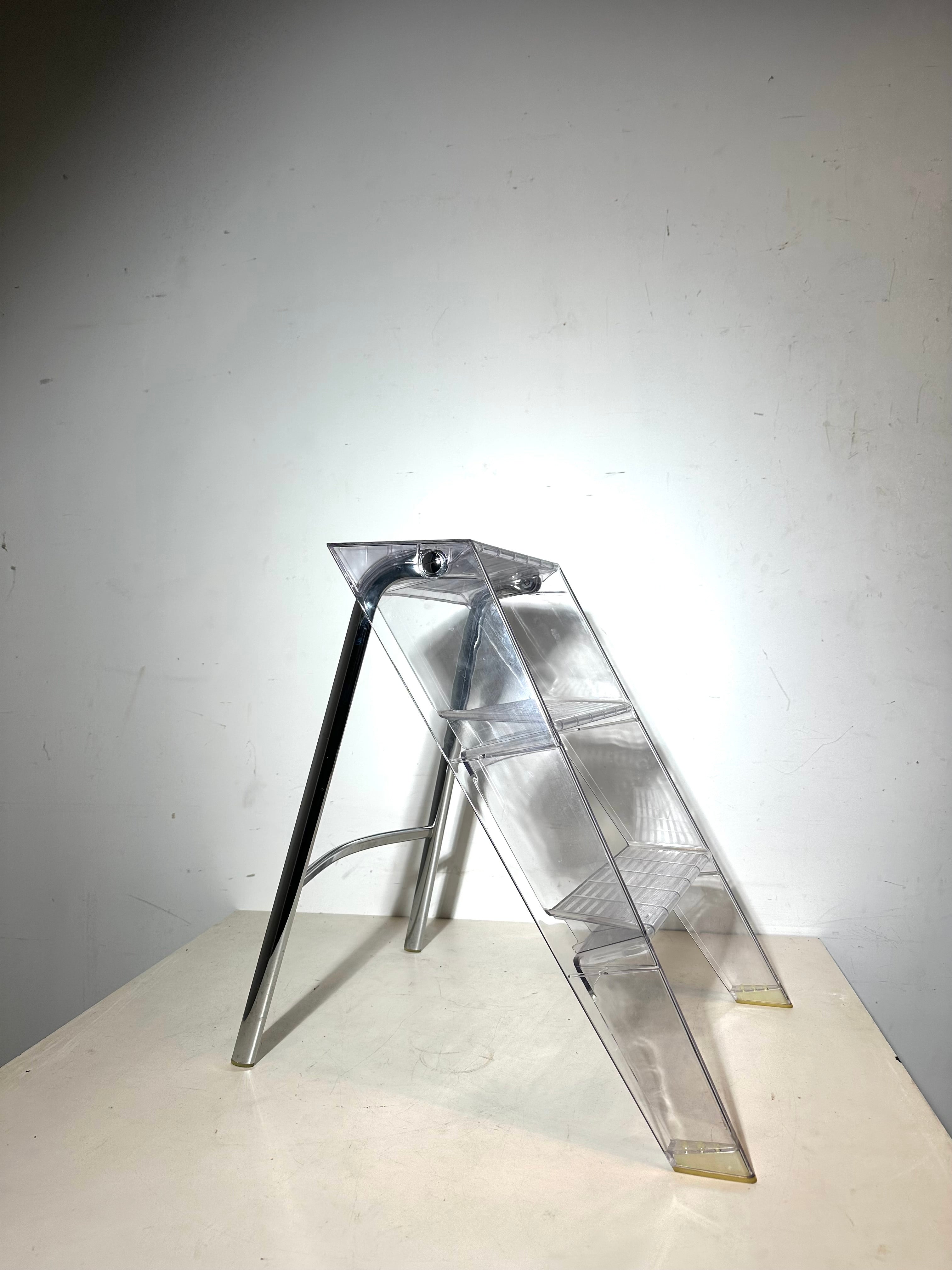Kartell transparent ladder stool