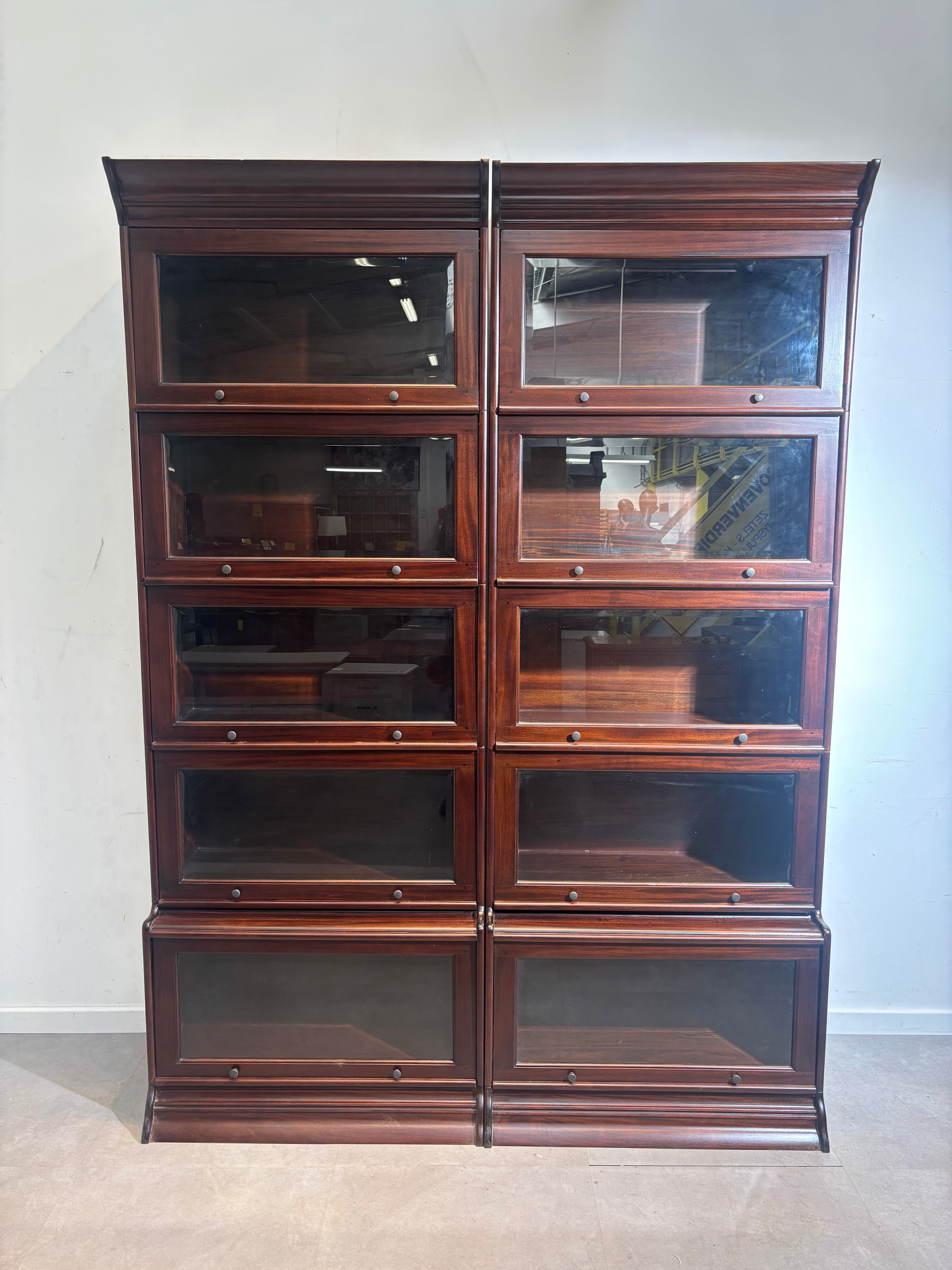 Modular Globe Wernicke Style Cabinet in Mahogany