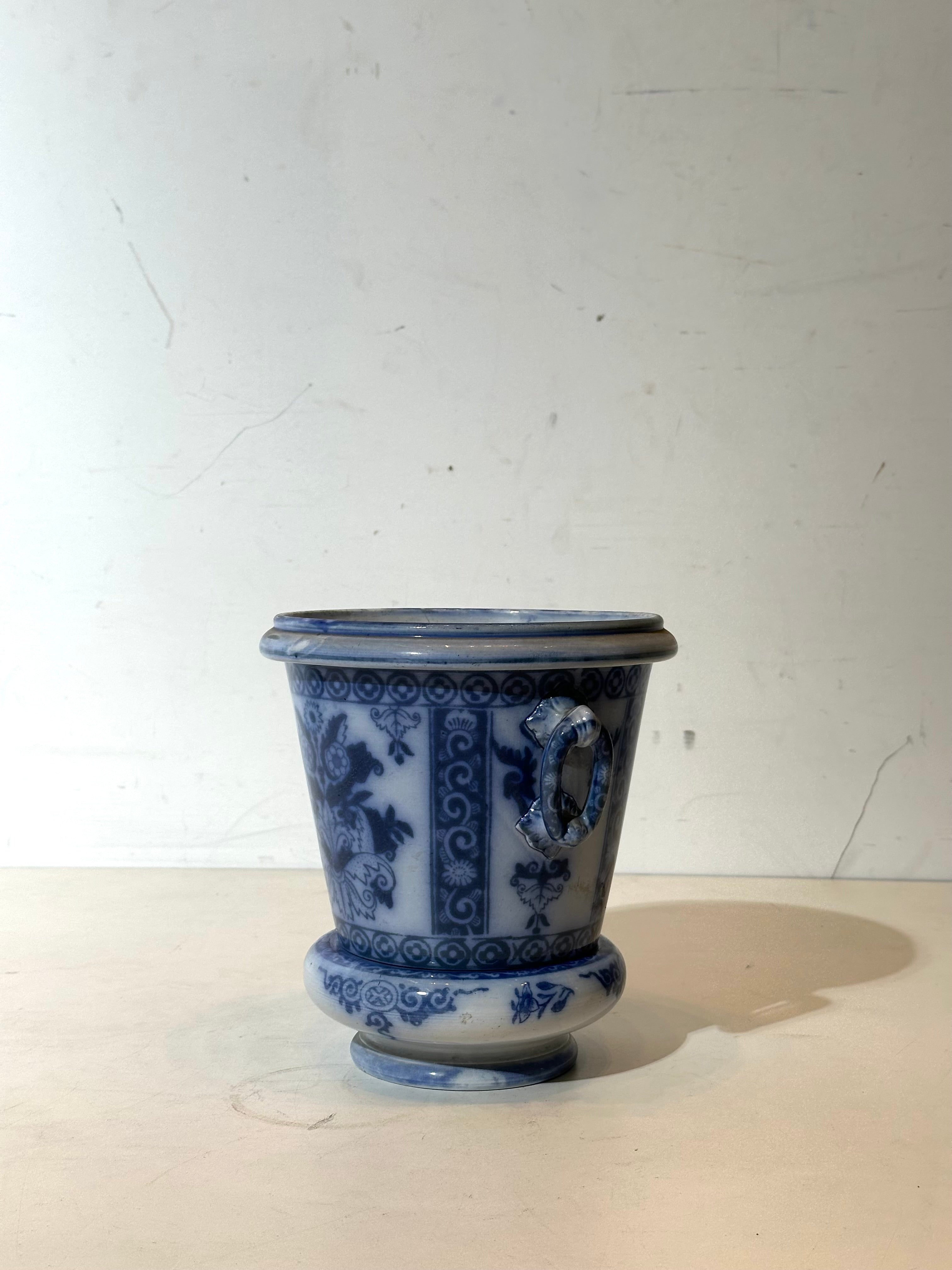 Antique Blue & White Cachepot – Maastricht Regout