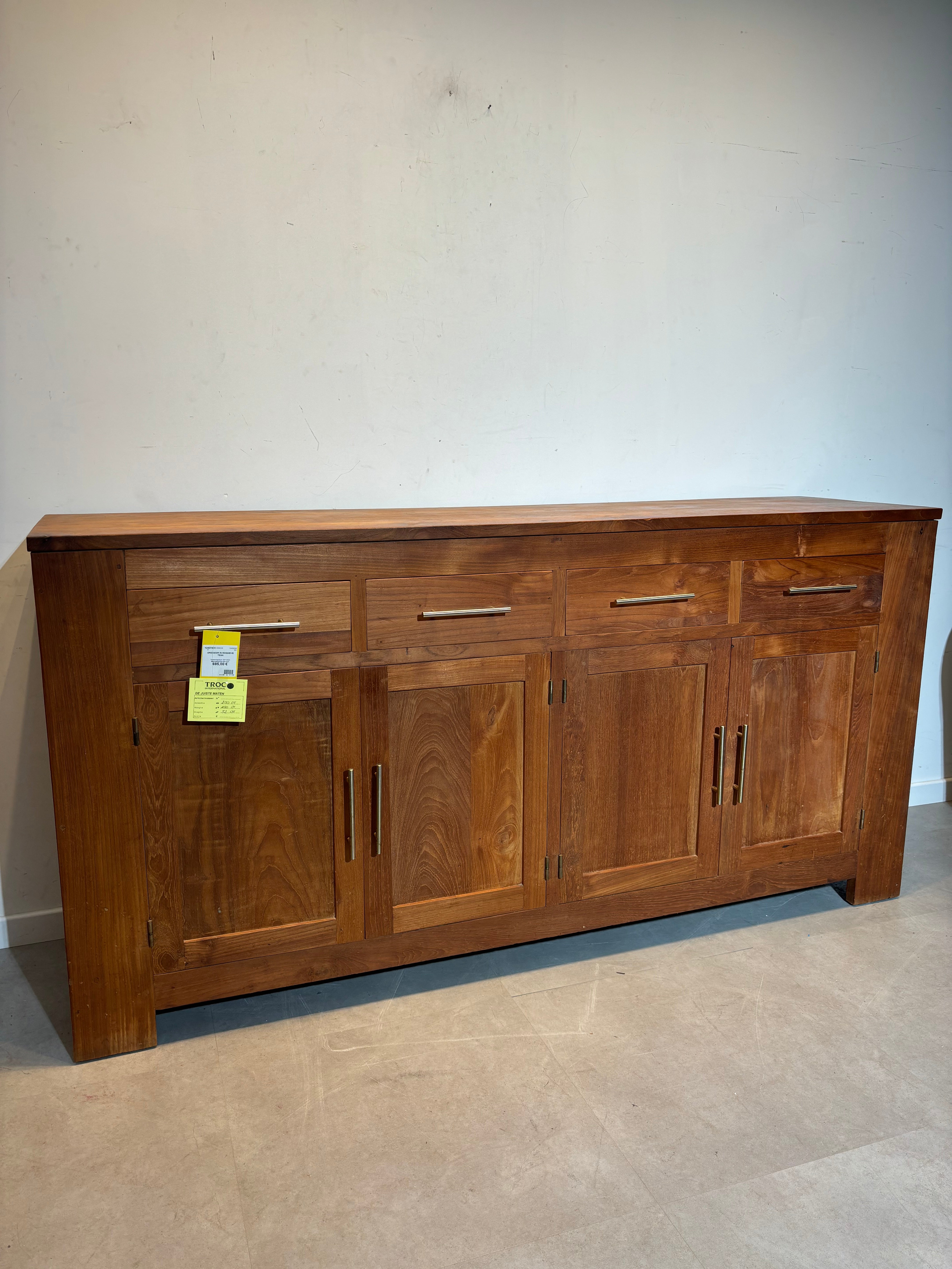 Massive teak sideboard