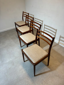 Set of four G-Plan chairs