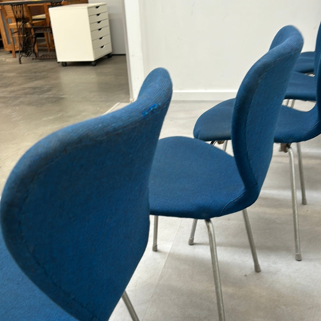 Ensemble de six chaises de salle à manger signées Egon Eiermann pour Wilde &amp; Spieth