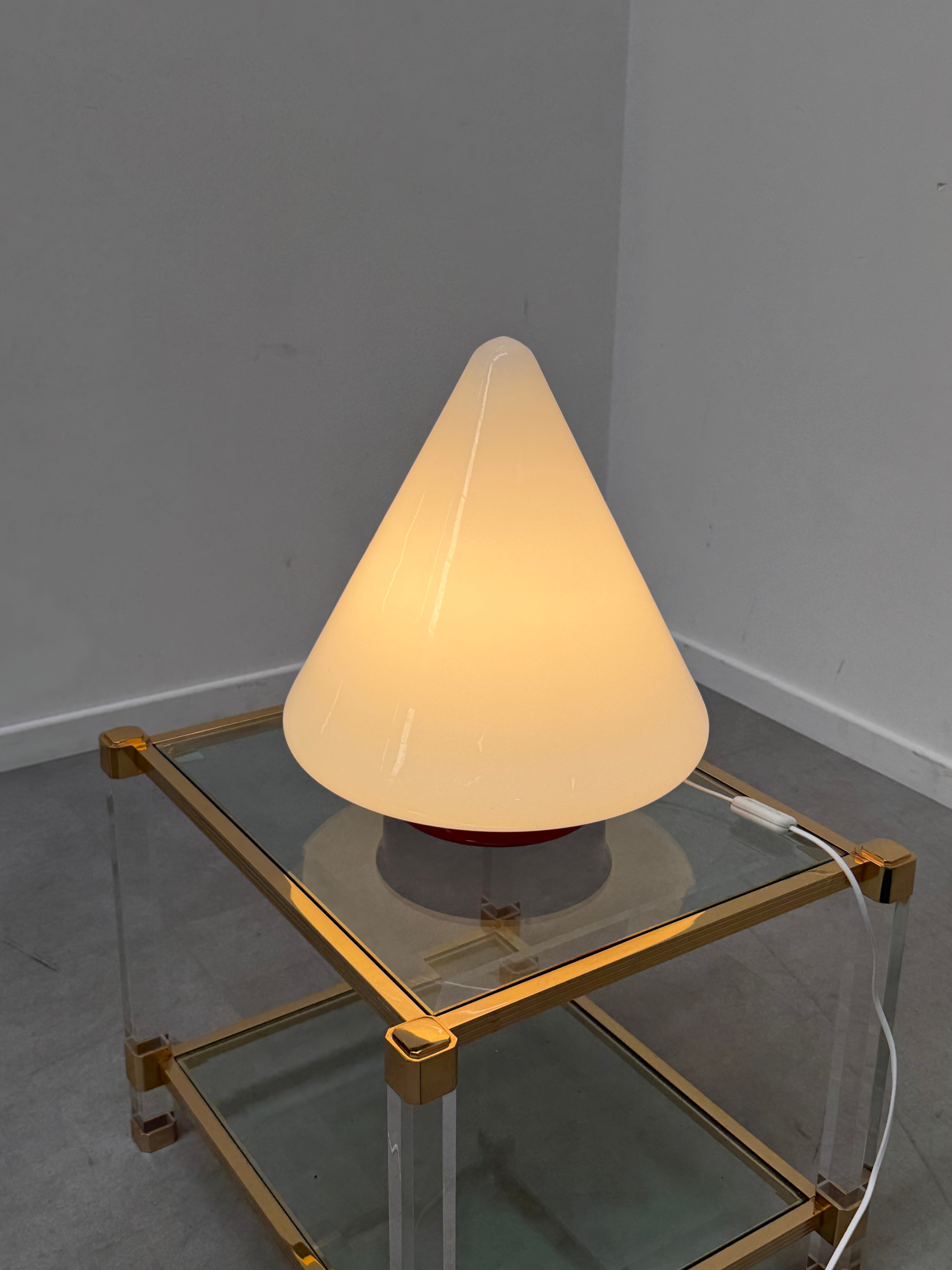 Vintage Italian Murano Mushroom Table Lamp, 1970s