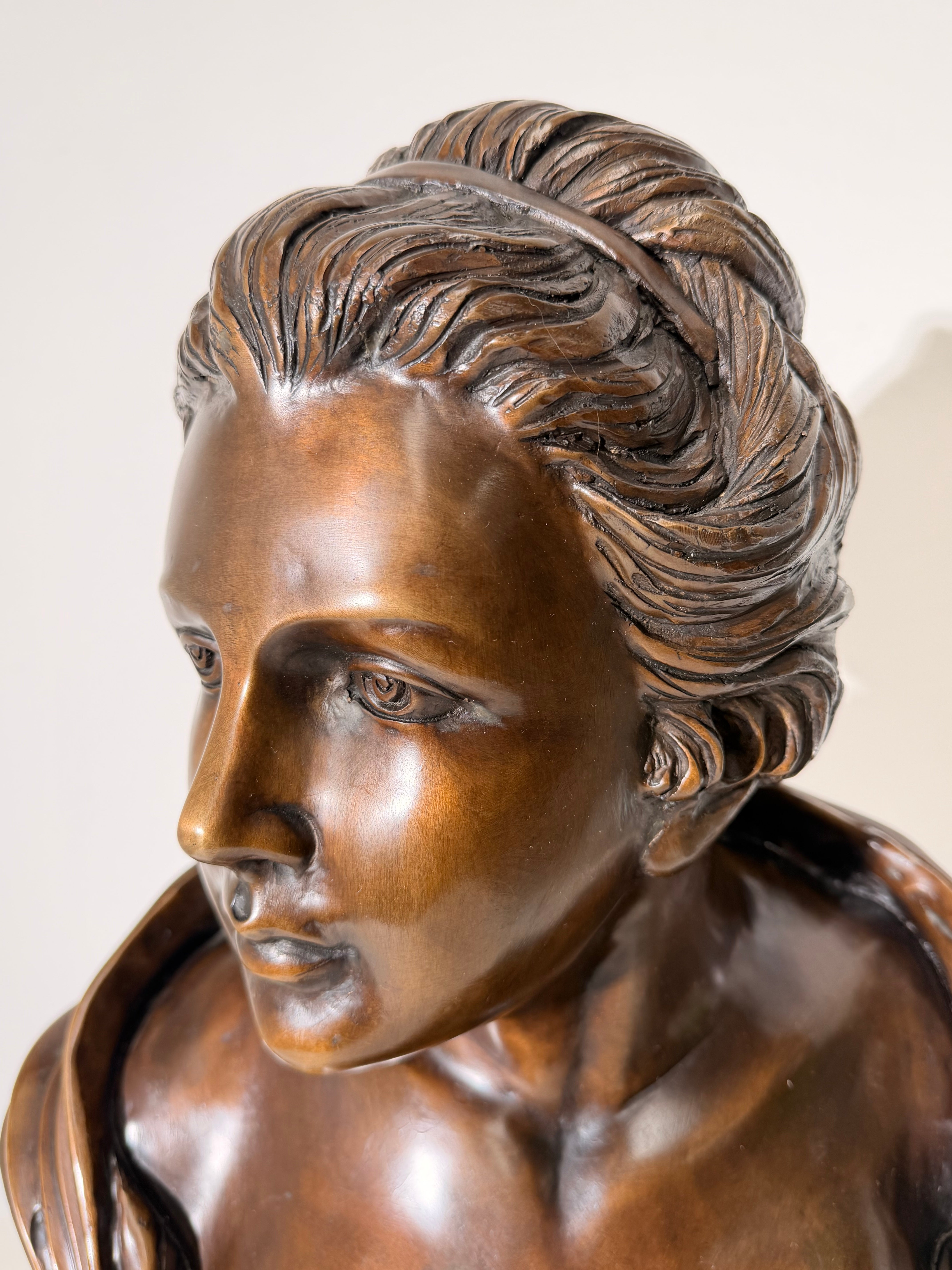 Bronze Bust Of Lady