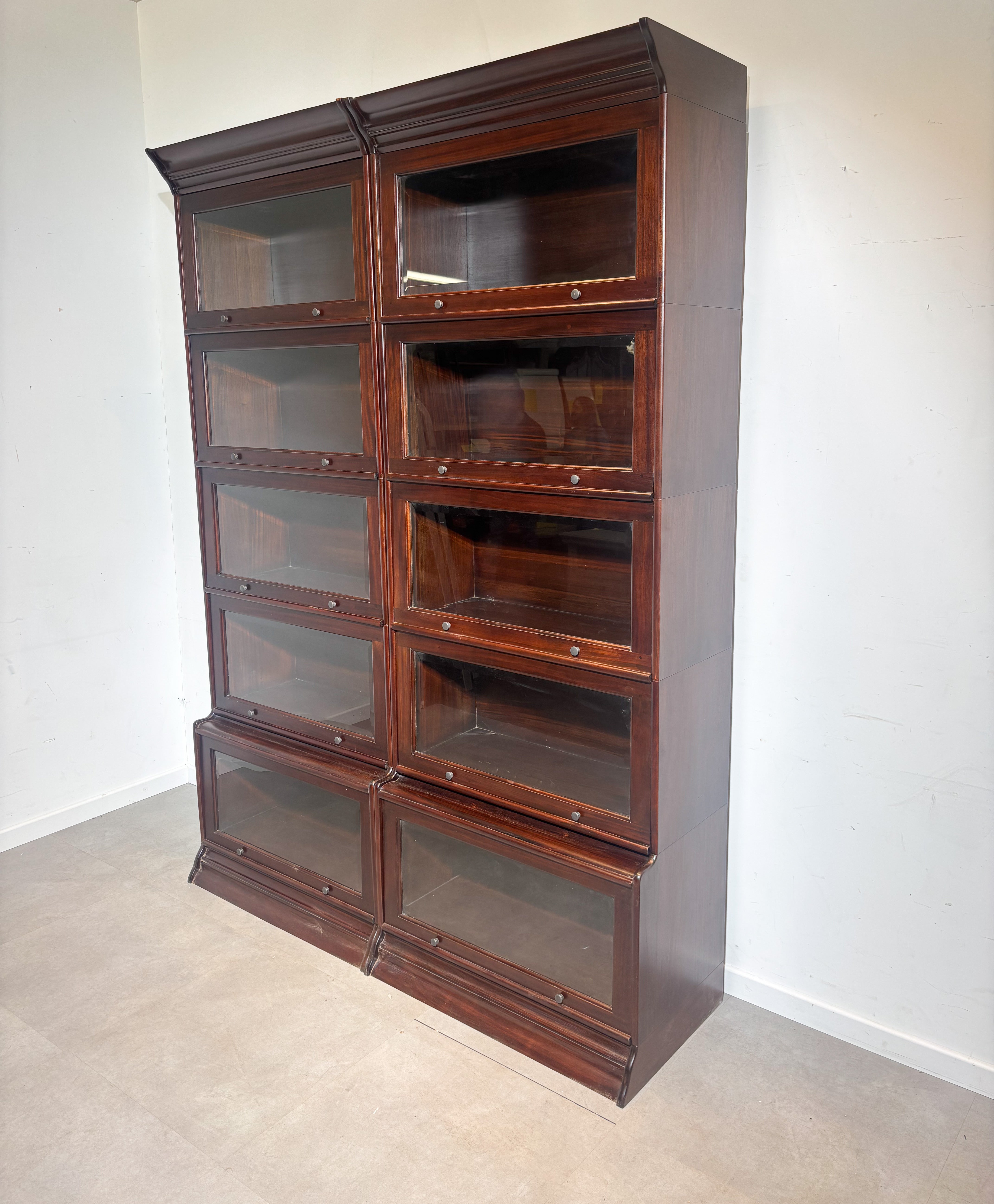 Modular Globe Wernicke Style Cabinet in Mahogany