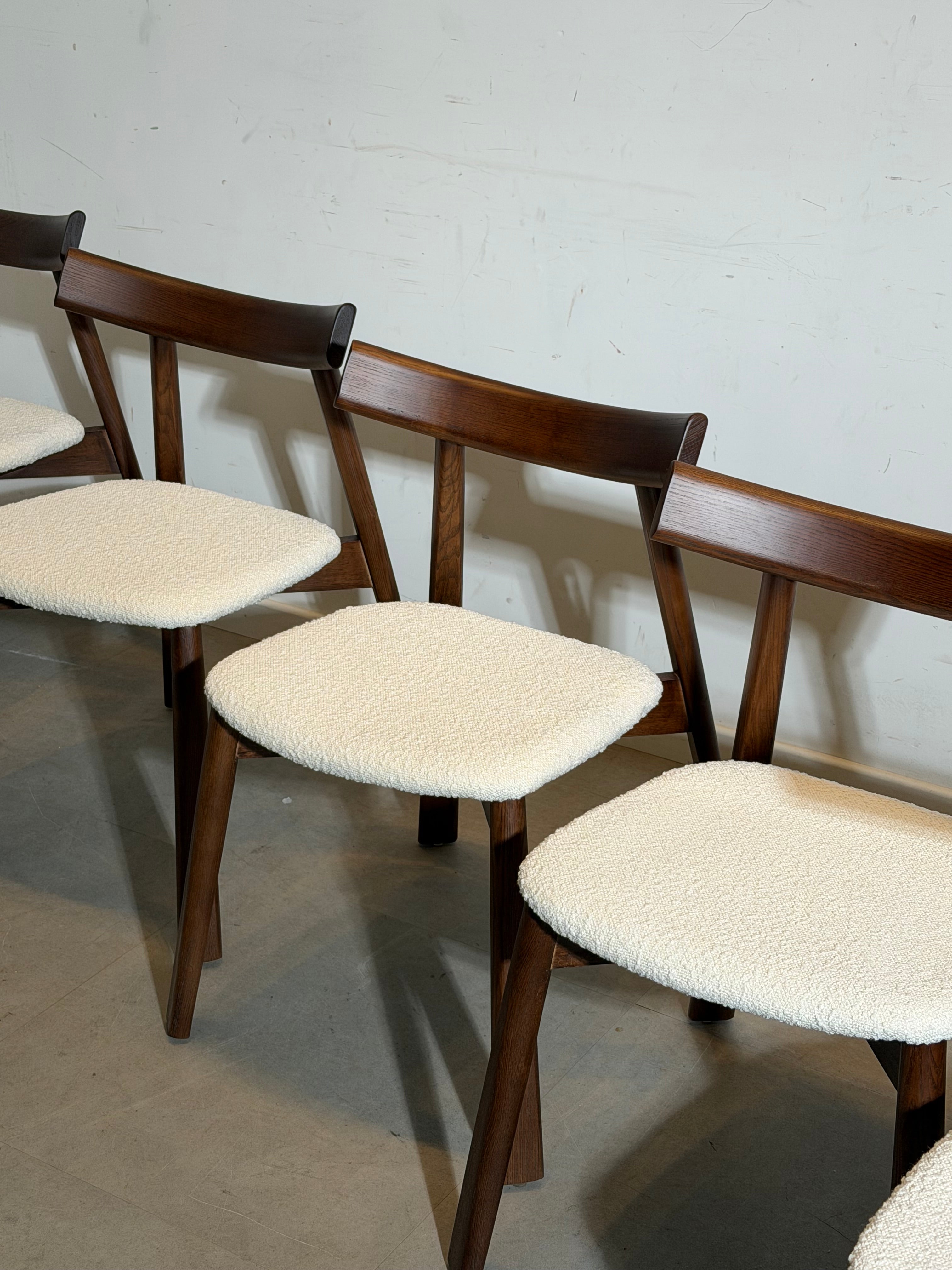 Nara Bouclé Dining Chair – Japandi Design
