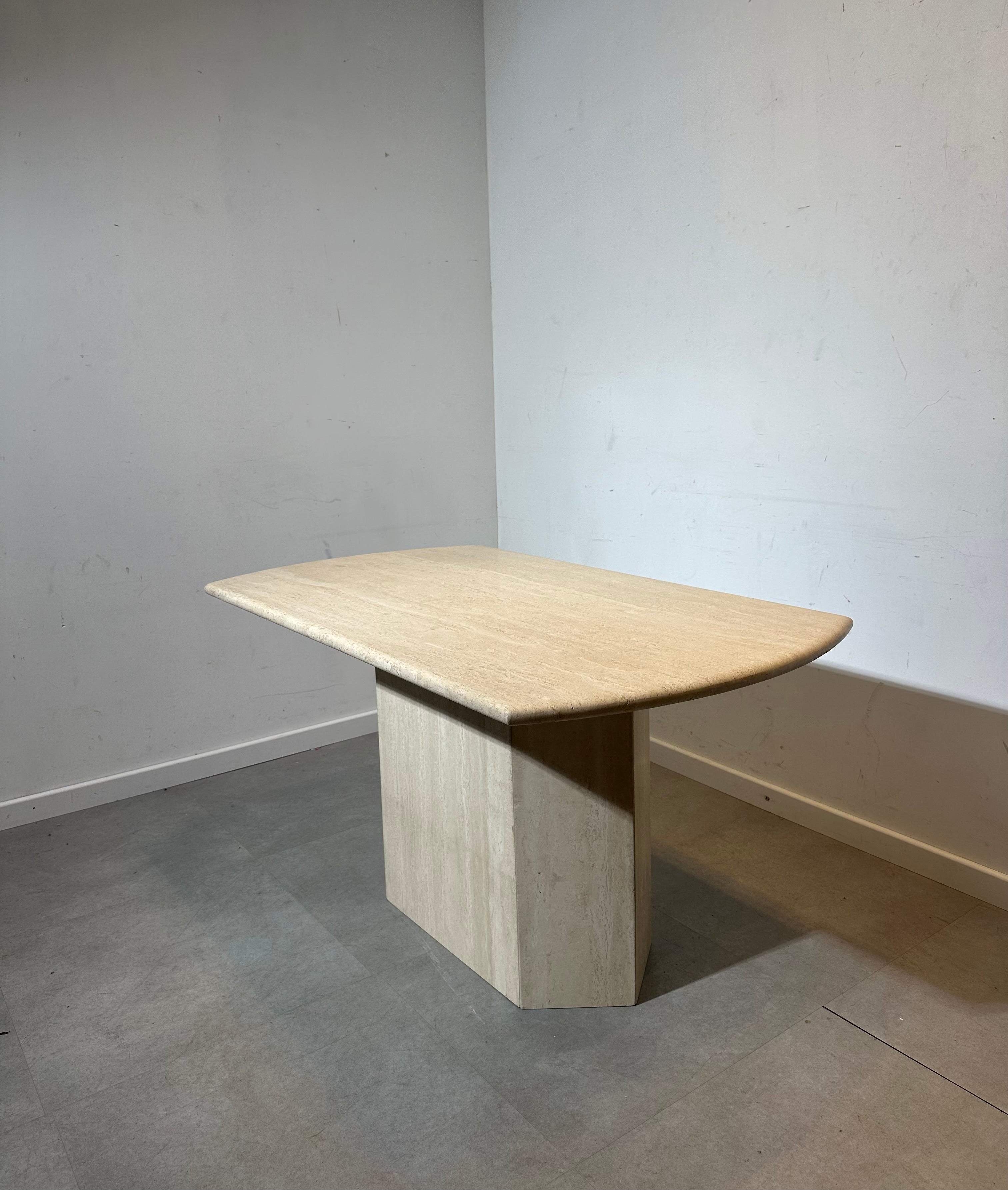Vintage Travertine Dining Table