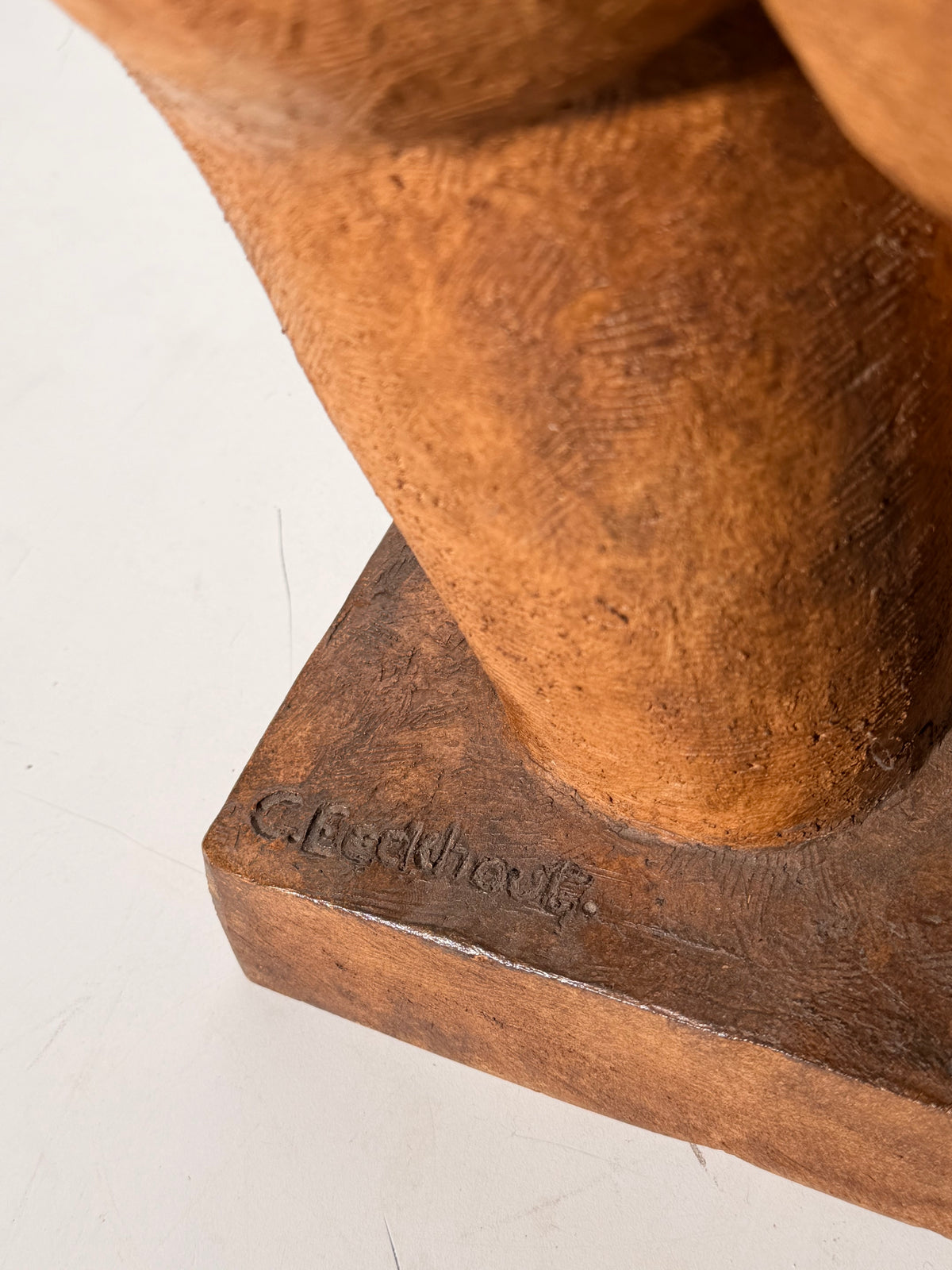 C. Eeckhout – Female Torso Sculpture on Rectangular Base