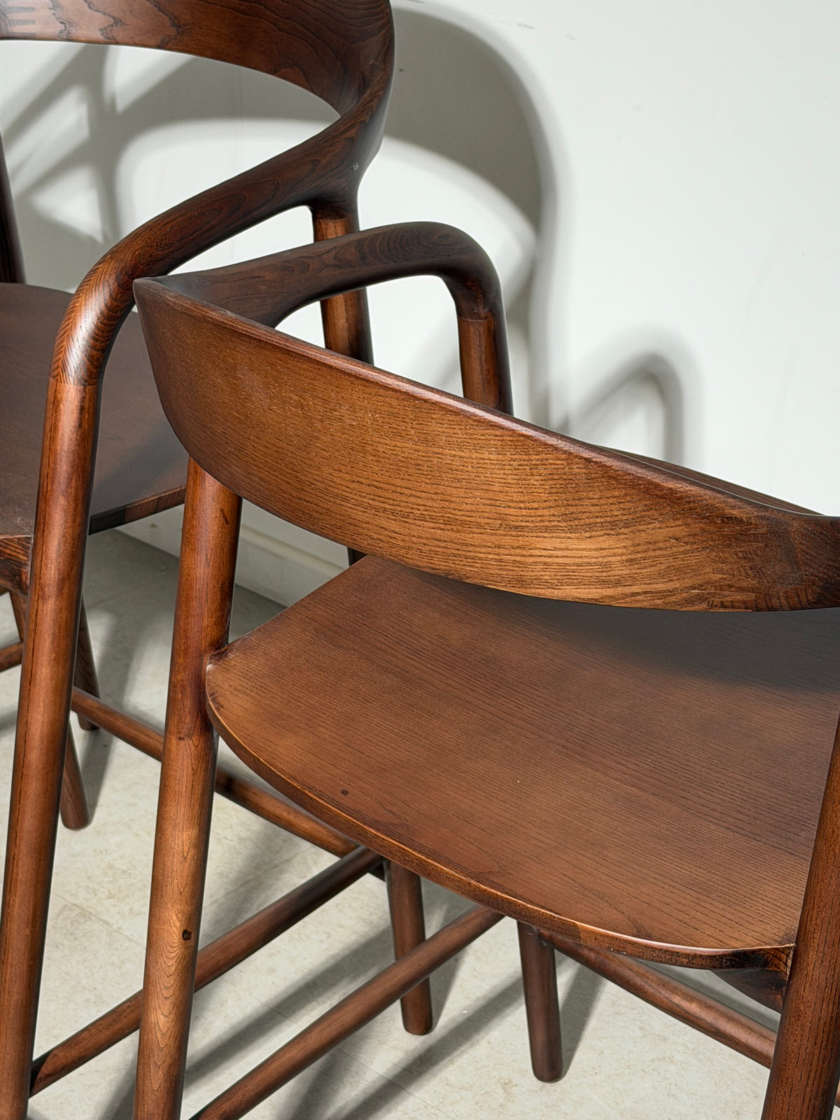 “Kobe” Bar Chair – Walnut Finish