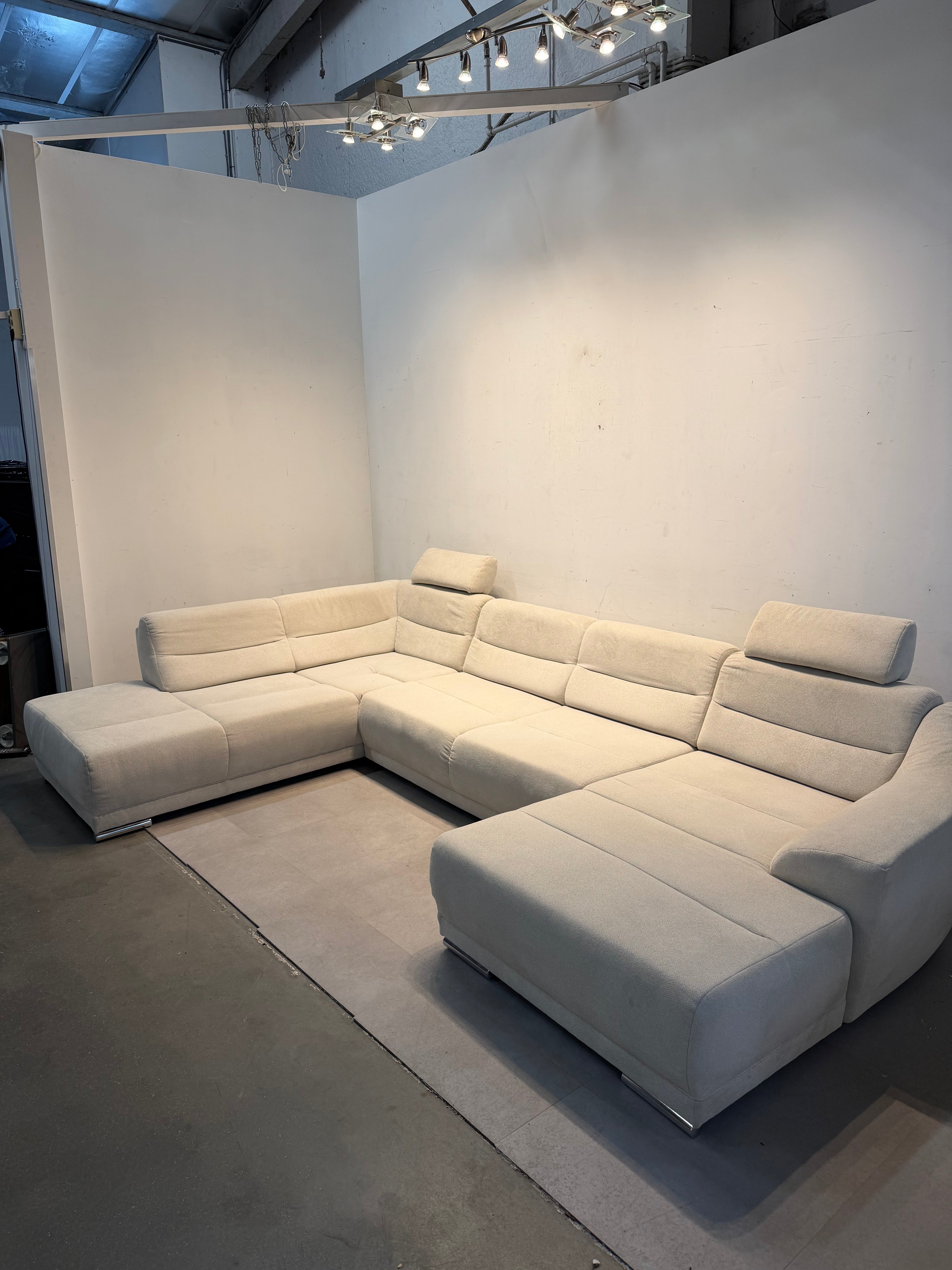 Beige XL Corner Sofa – 360 × 230 × 92 cm