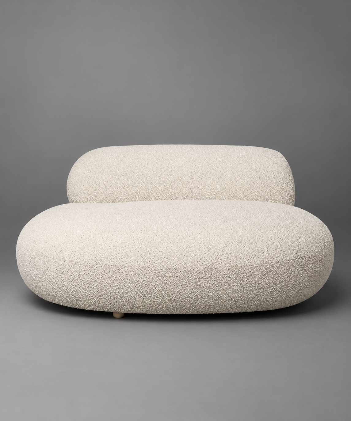 Organic Bouclé Loveseat