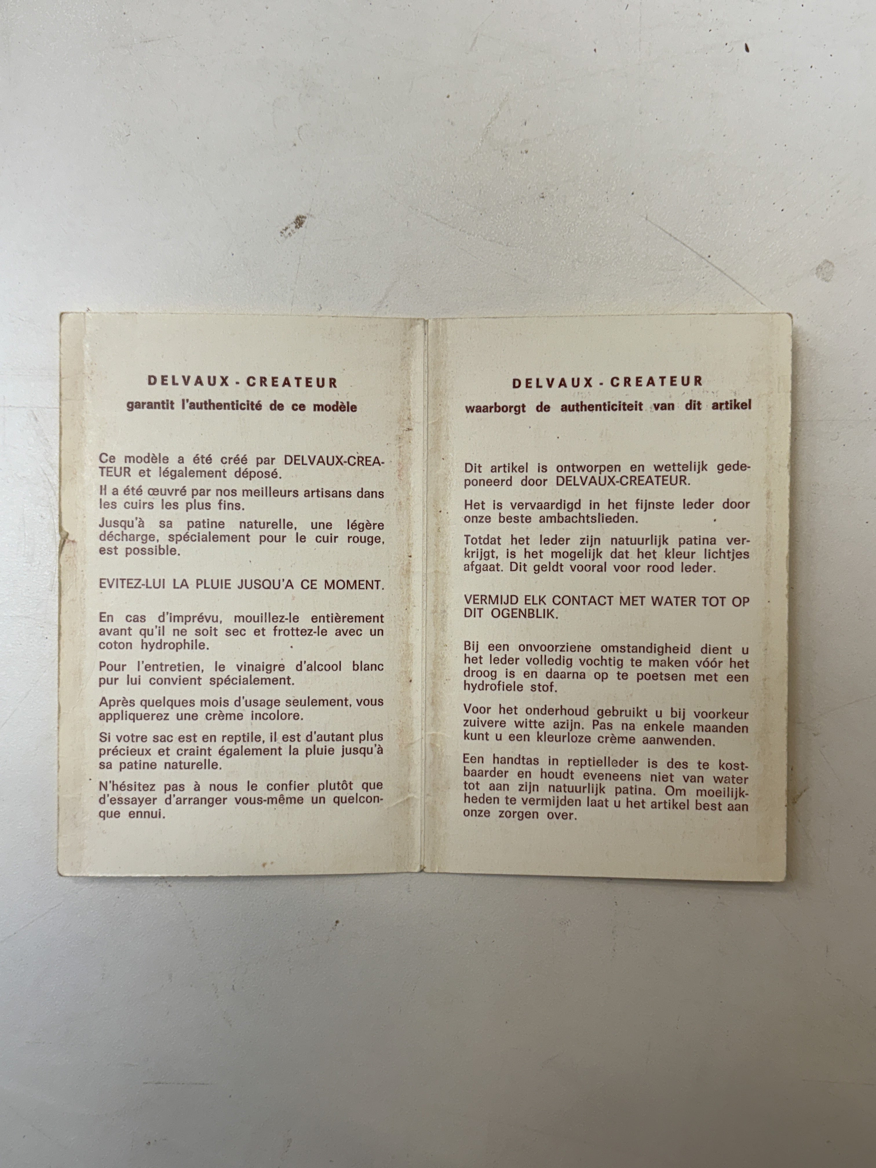 Champagne millésimé Delvaux '76