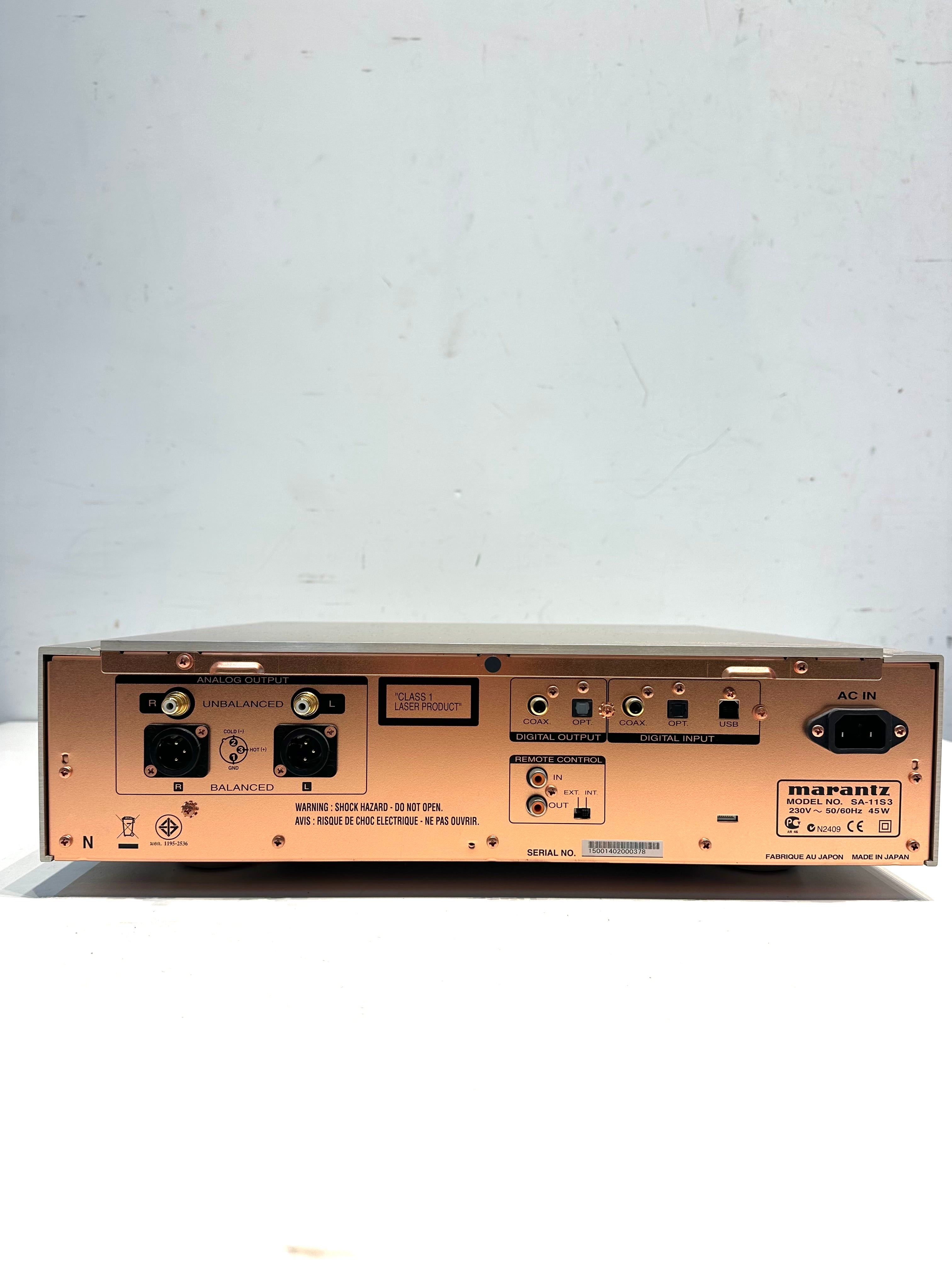 Marantz SA-11S3 Super Audio CD Player