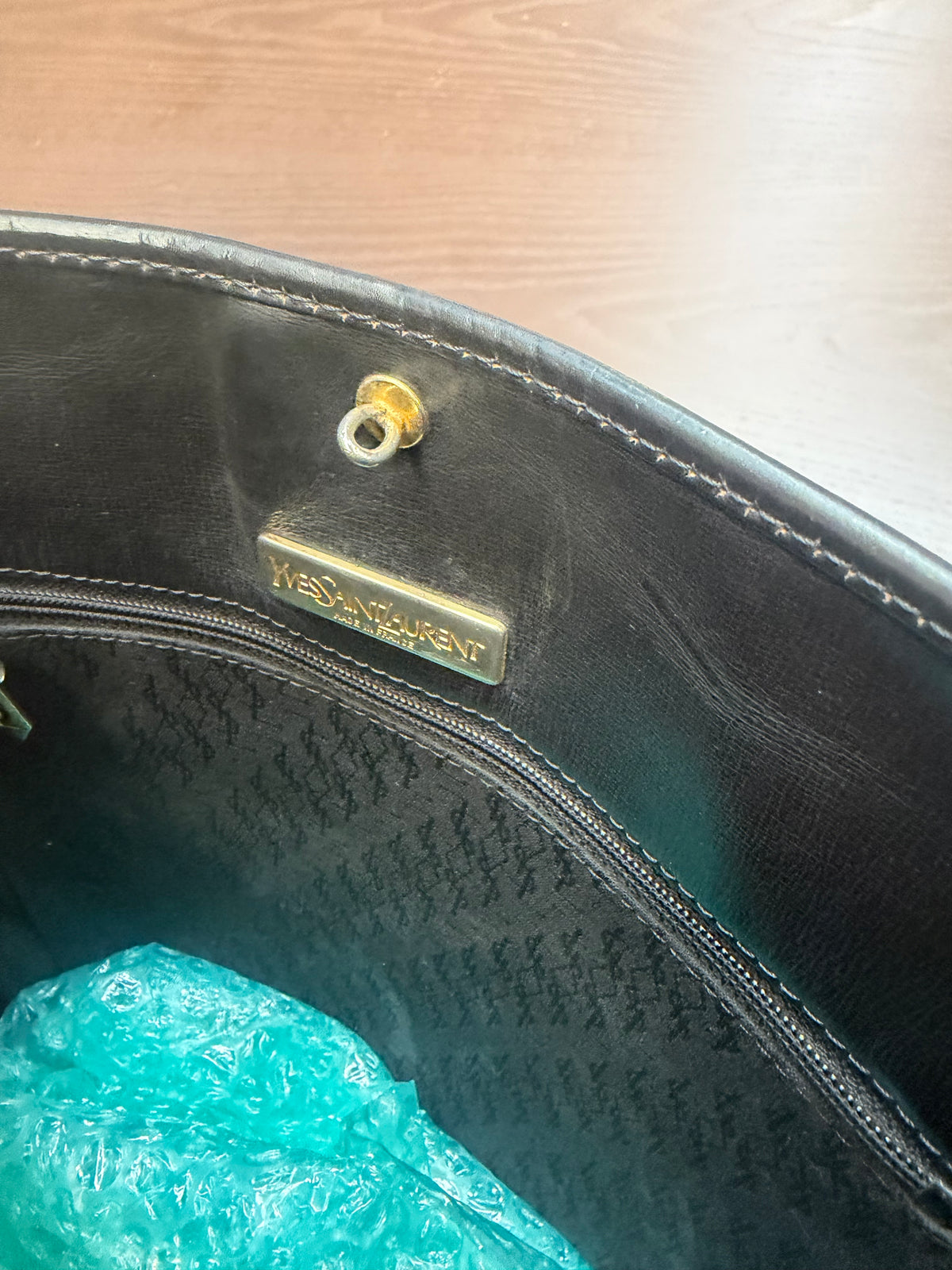 Vintage Yves Saint Laurent YSL Monogram Shoulder Bag