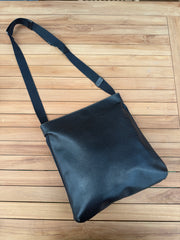 Vintage Delvaux Black Leather Crossbody Bag