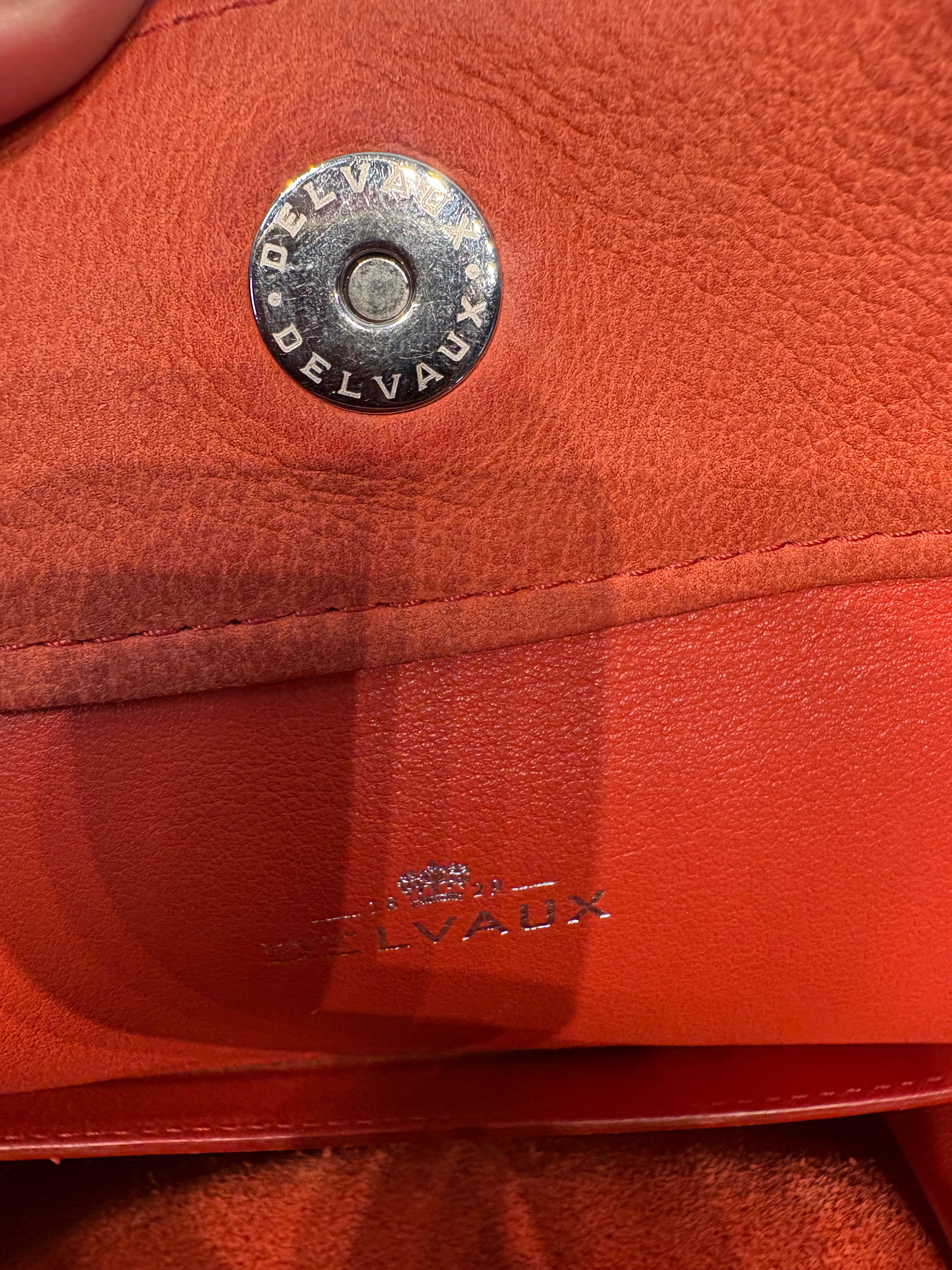 Delvaux le Pin salmon suede