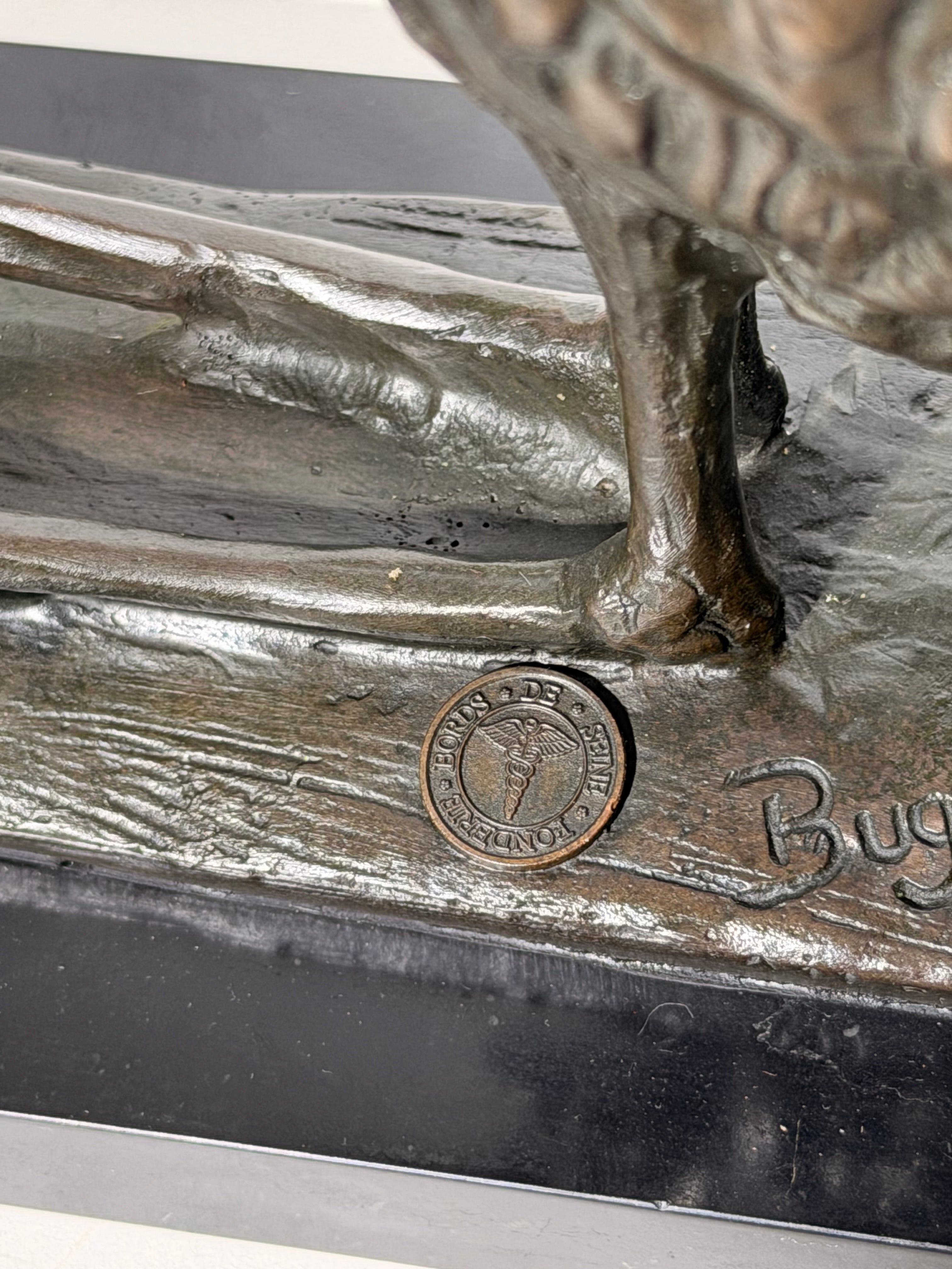 Bronze Statue Of Bird "Bugatti"
