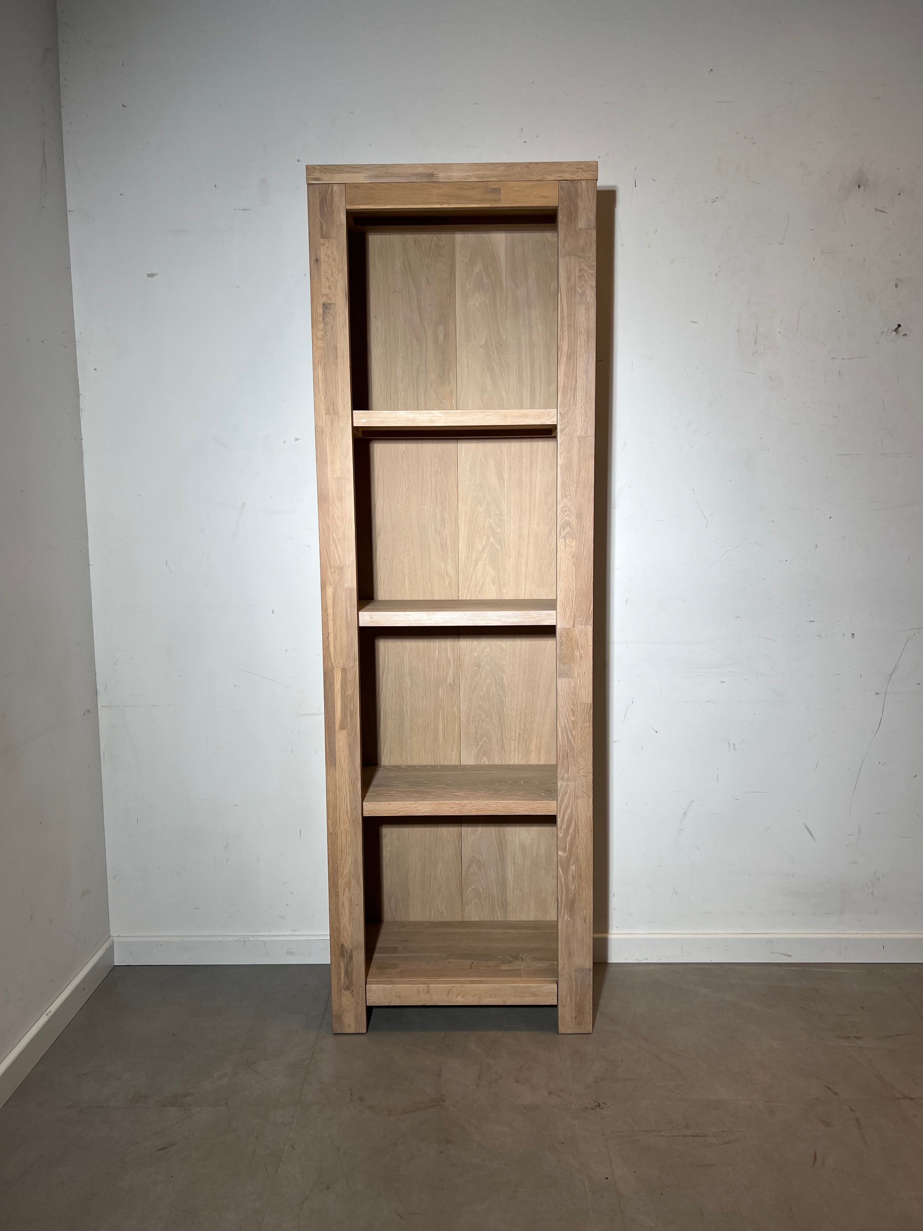 Solid Oak Open Bookcase