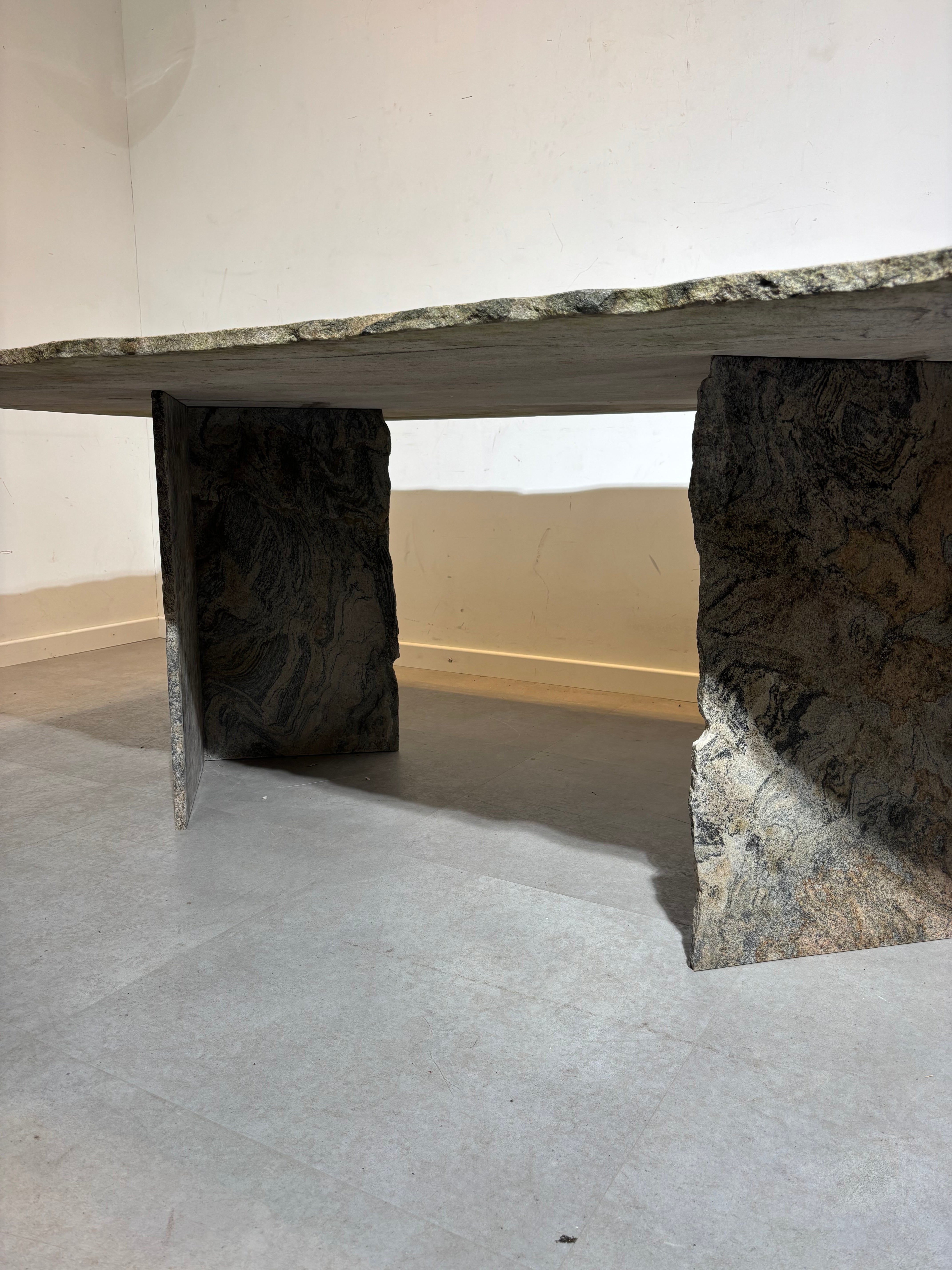 Vintage Quartzite Marble Dining Table