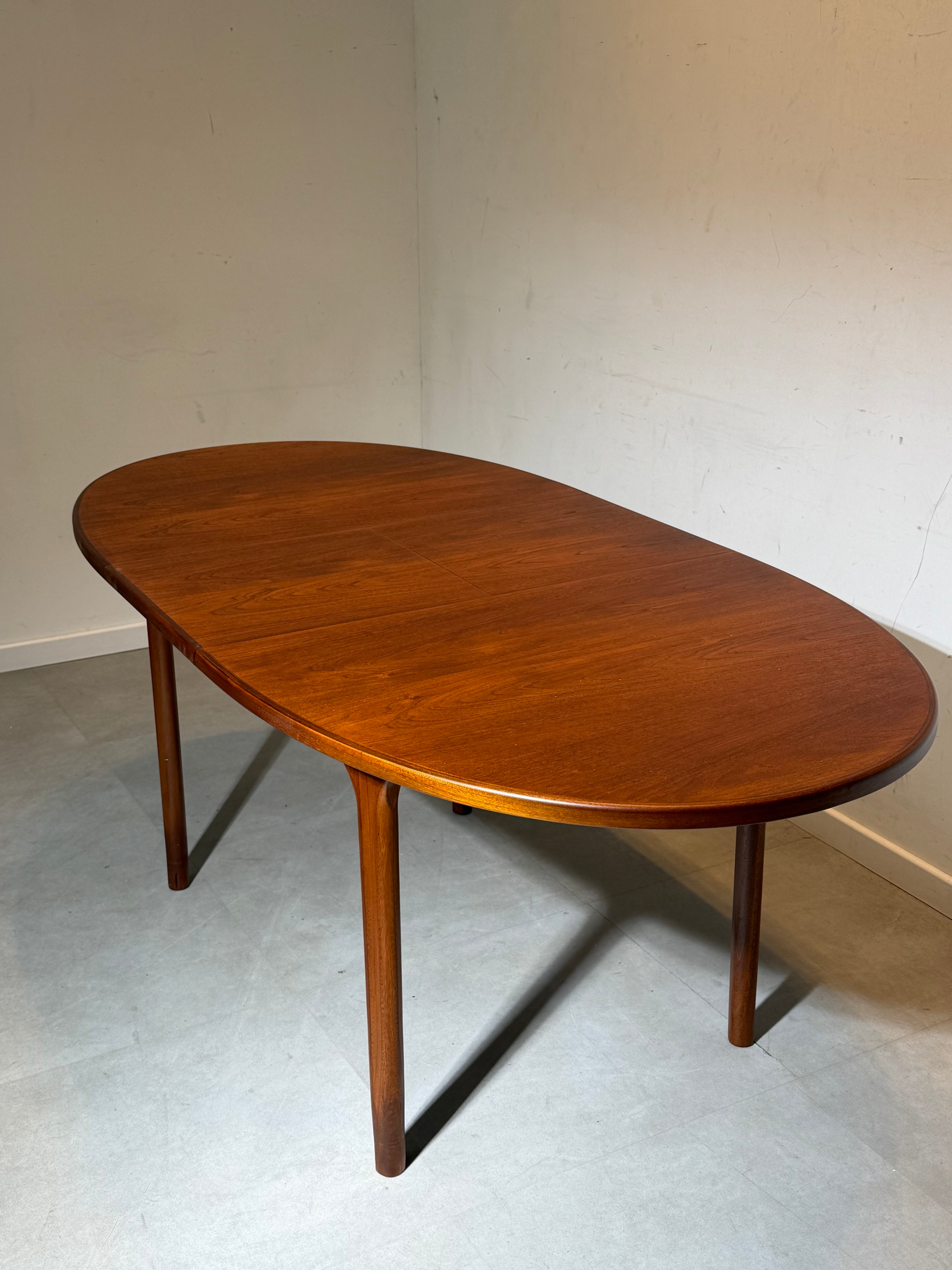 McIntosh Oval Extendable Teak Dining Table – Mid-Century Modern