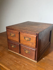 Antique oak filing cabinet