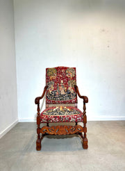 Fauteuil en tapisserie ancienne