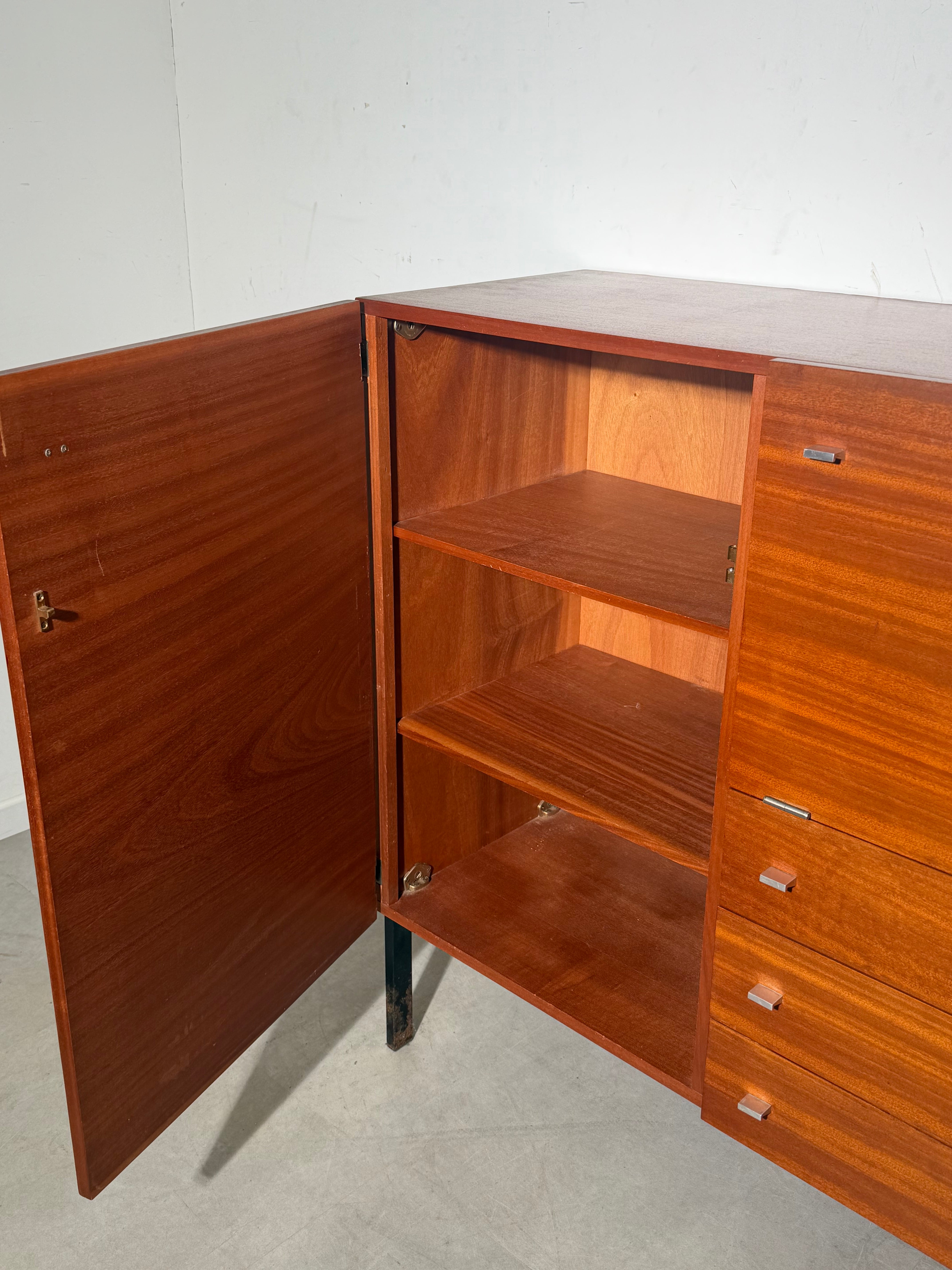 Vintage Mid-Century Highboard in Teak | 1960s Storage Cabinet