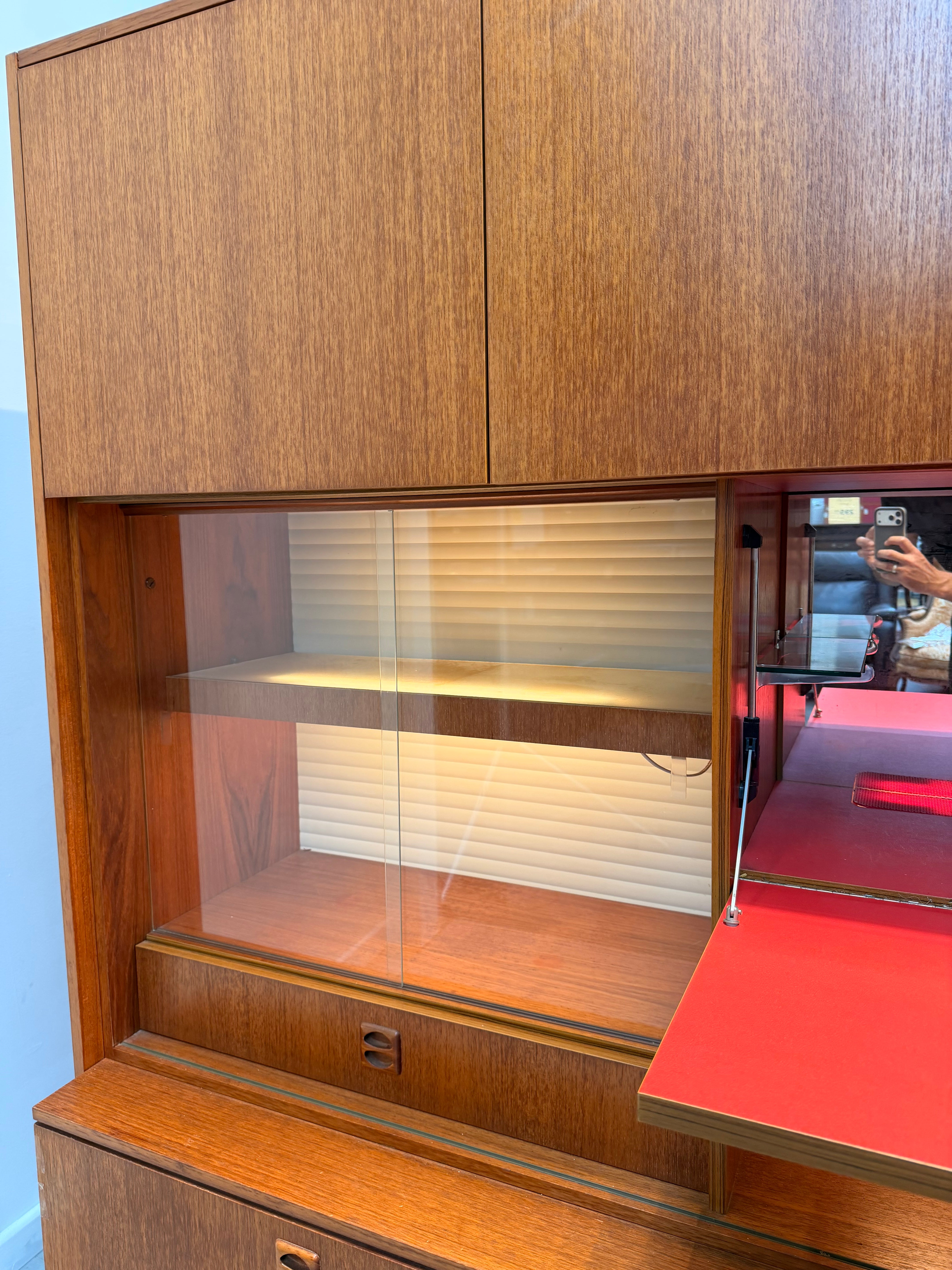 Danish Mid-Century Modern Teak Wall Unit