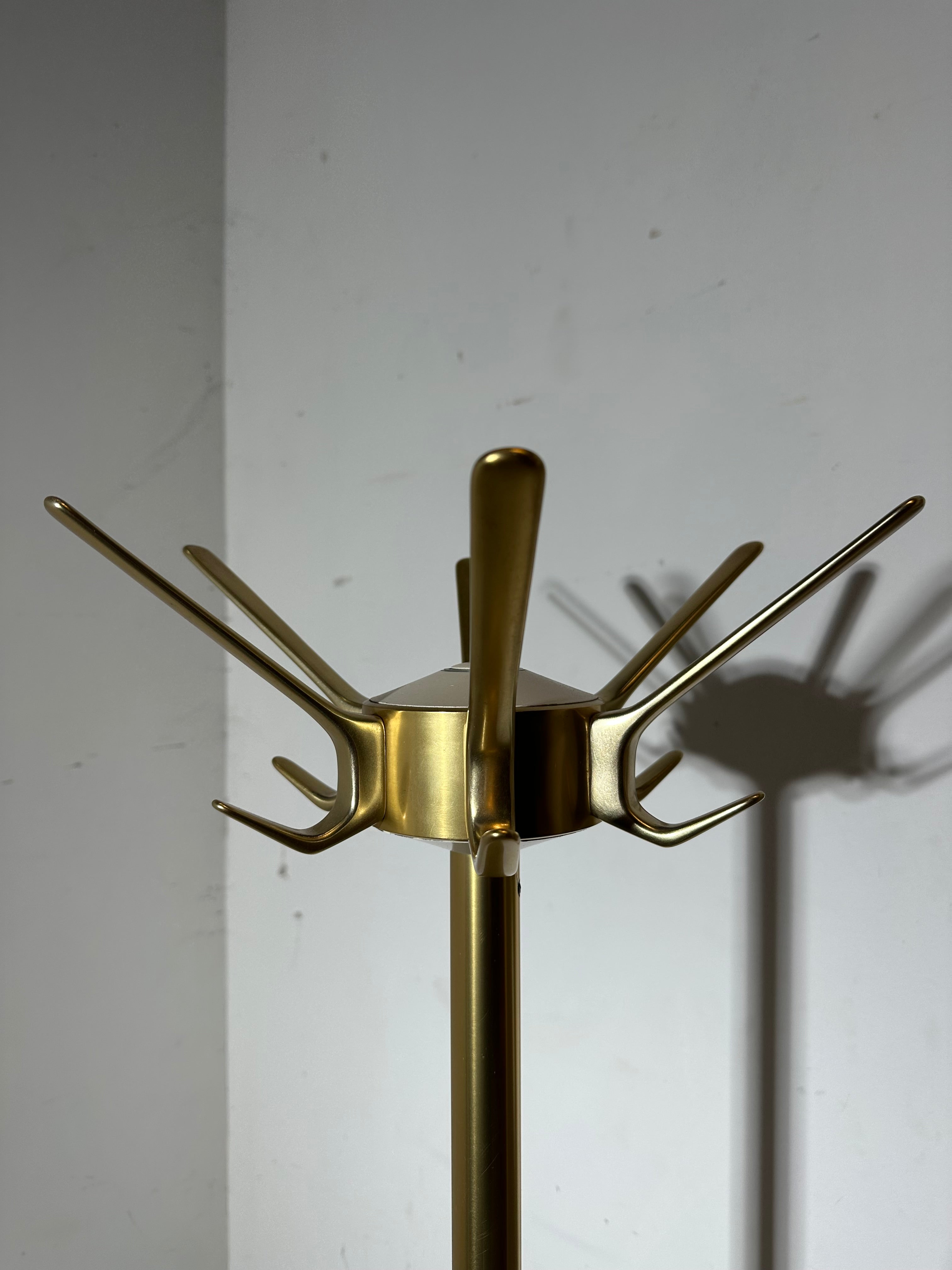 Vintage Brass Coat Stand