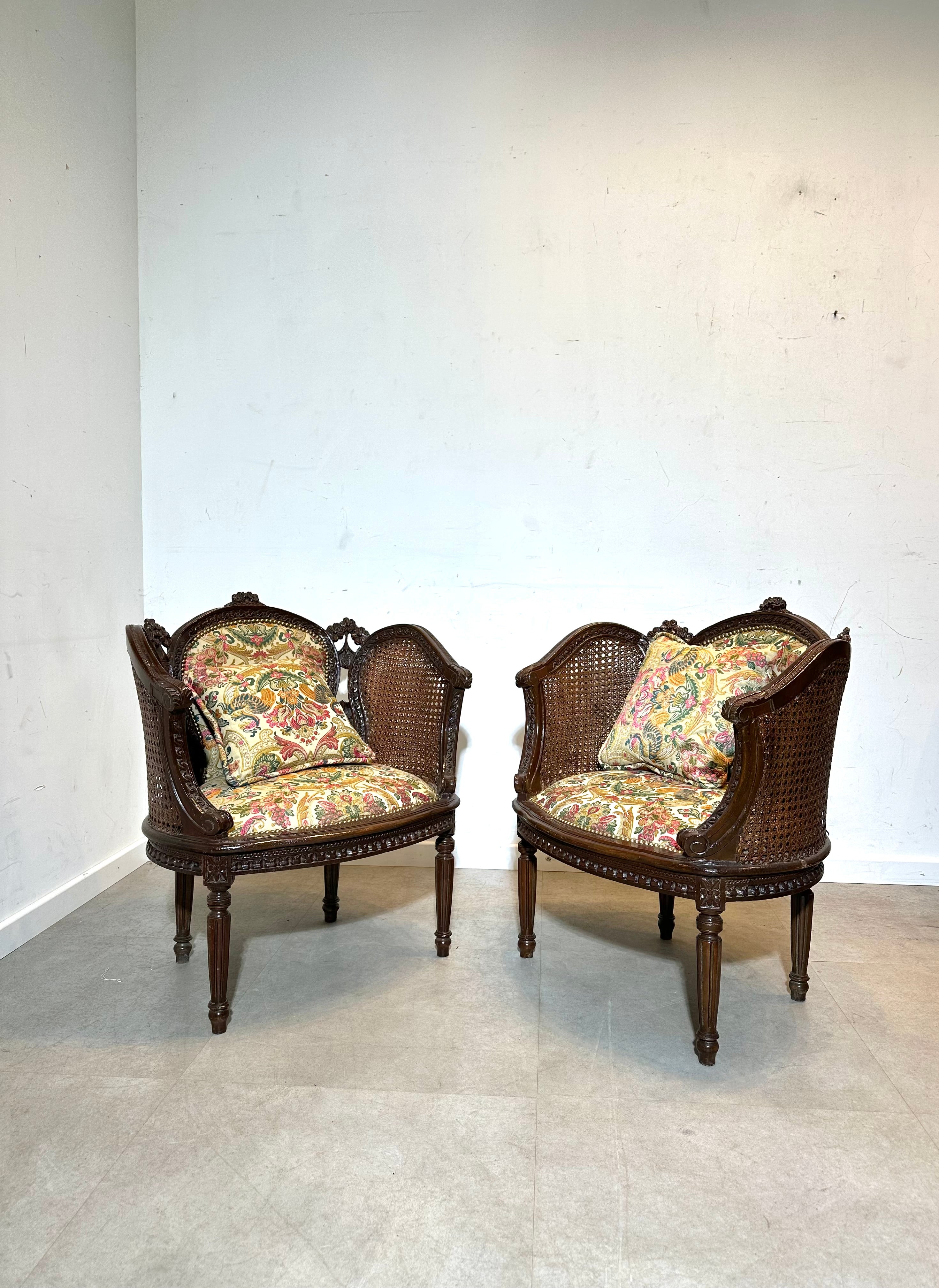 Antique French Bergère Chair