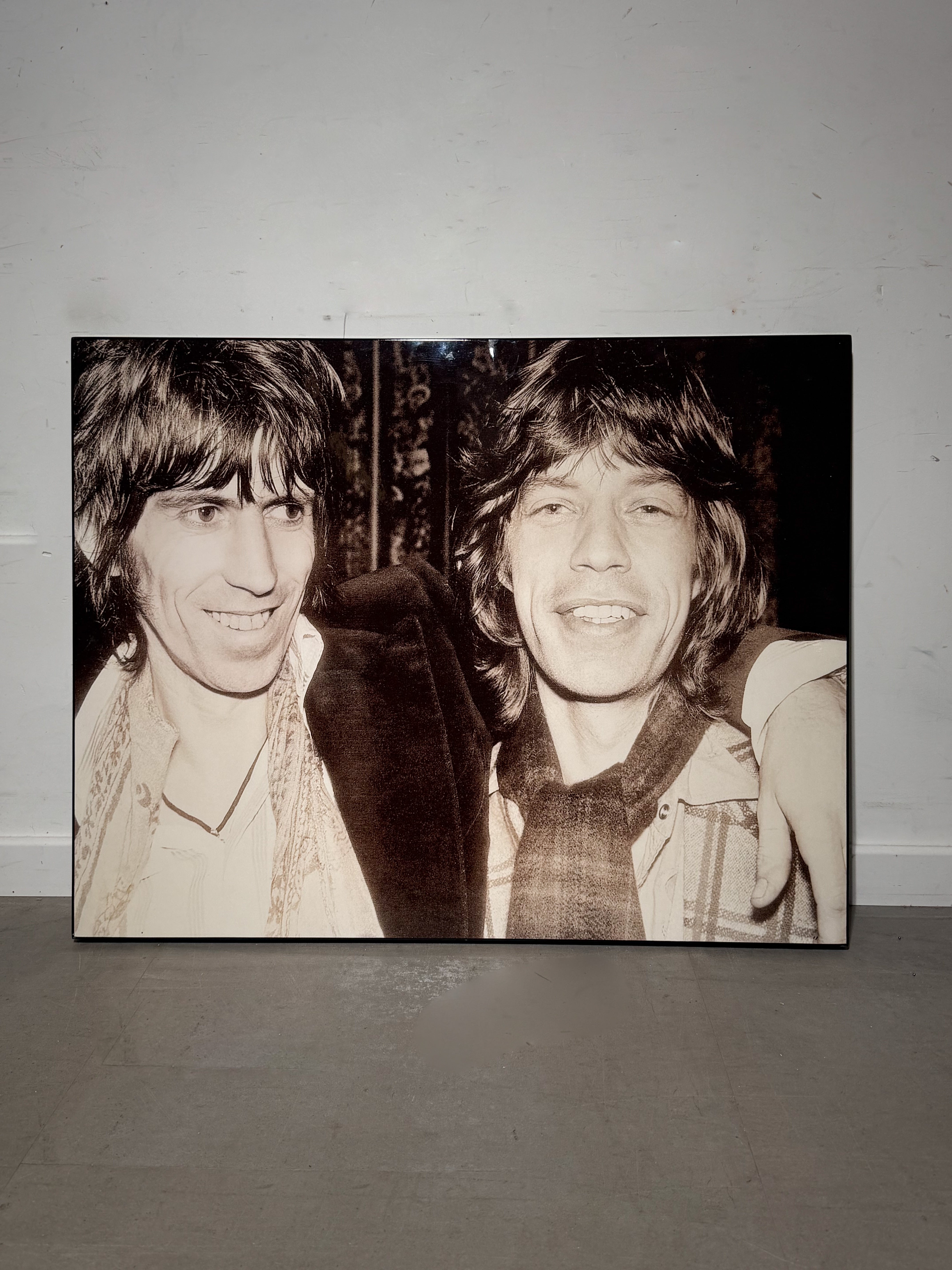 The Rolling Stones – Mick Jagger & Keith Richards – Vintage Framed Portrait
