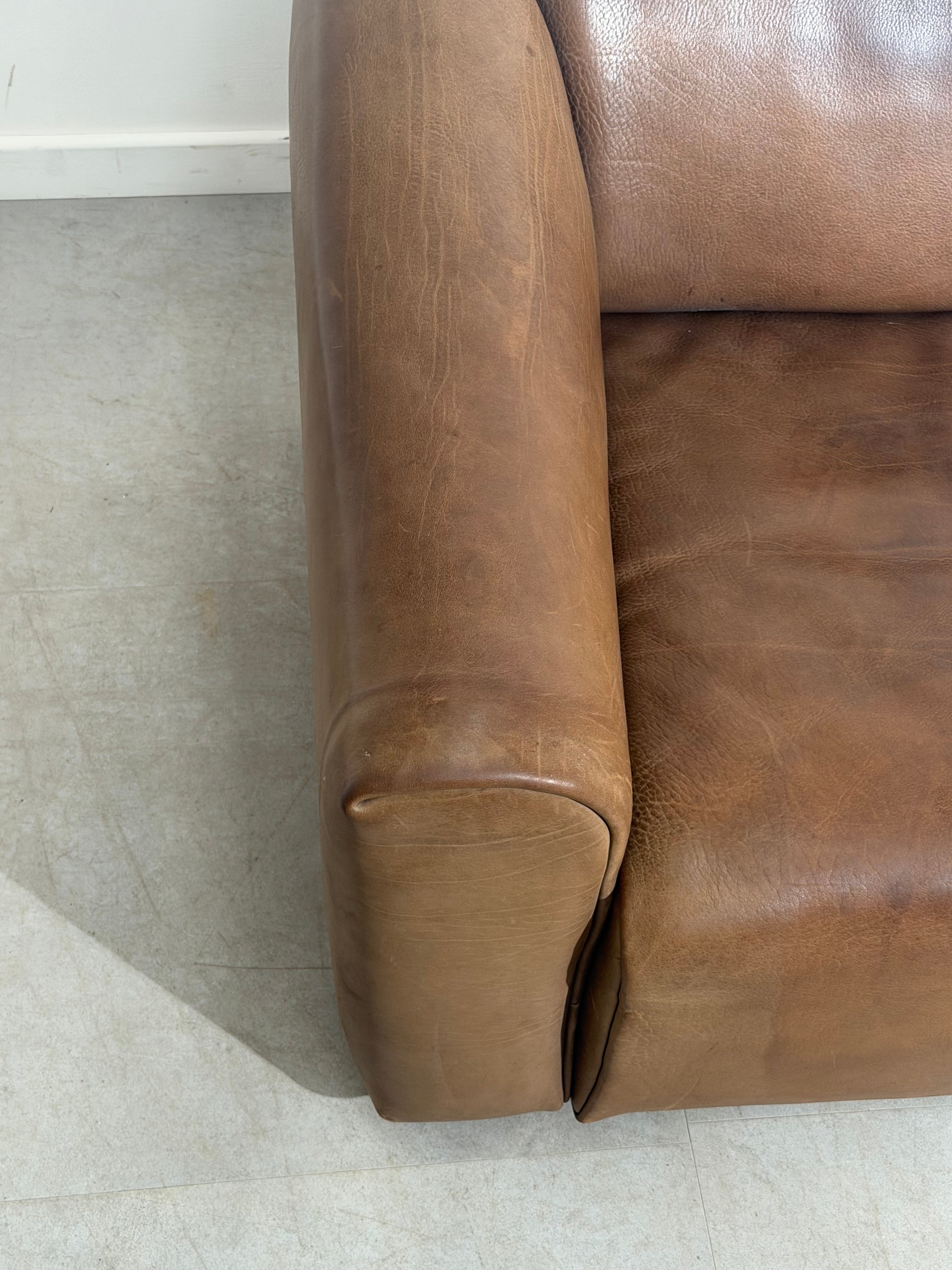 De Sede DS-47 Vintage Leather Sofa – Cognac