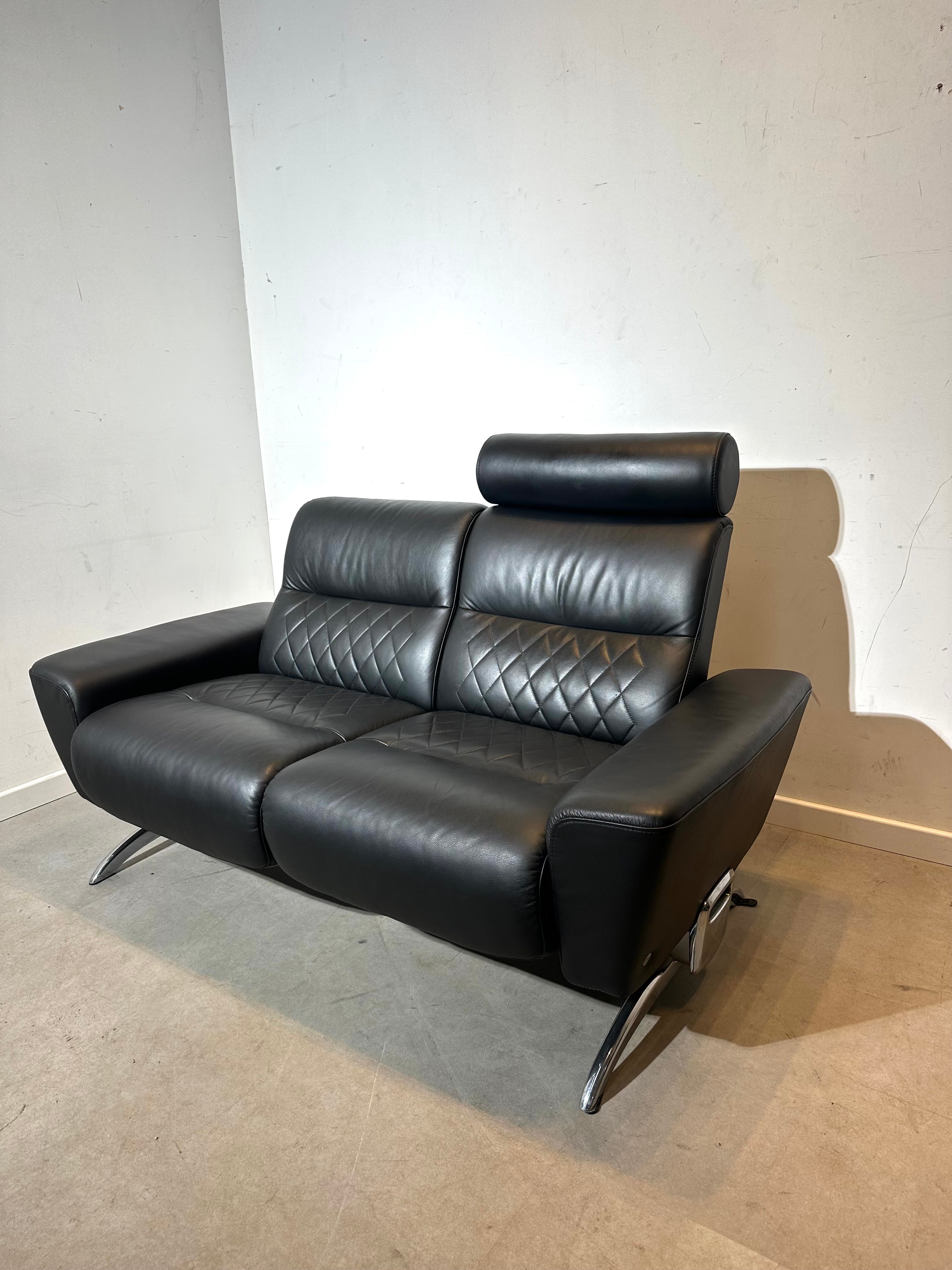 Stressless 2-seat sofa – black leather