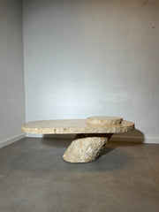 Vintage Mactan Stone Coffee Table