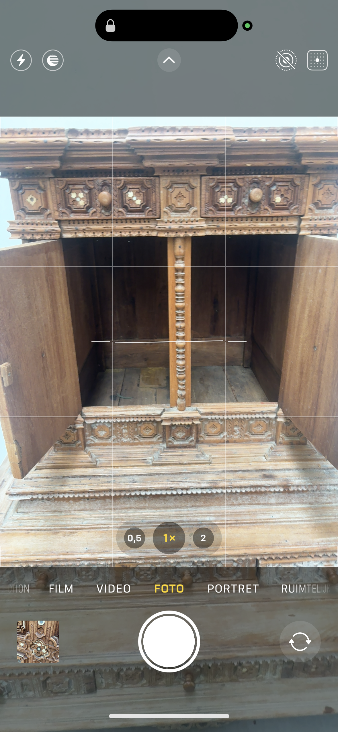 Large Antique Temple Cabinet