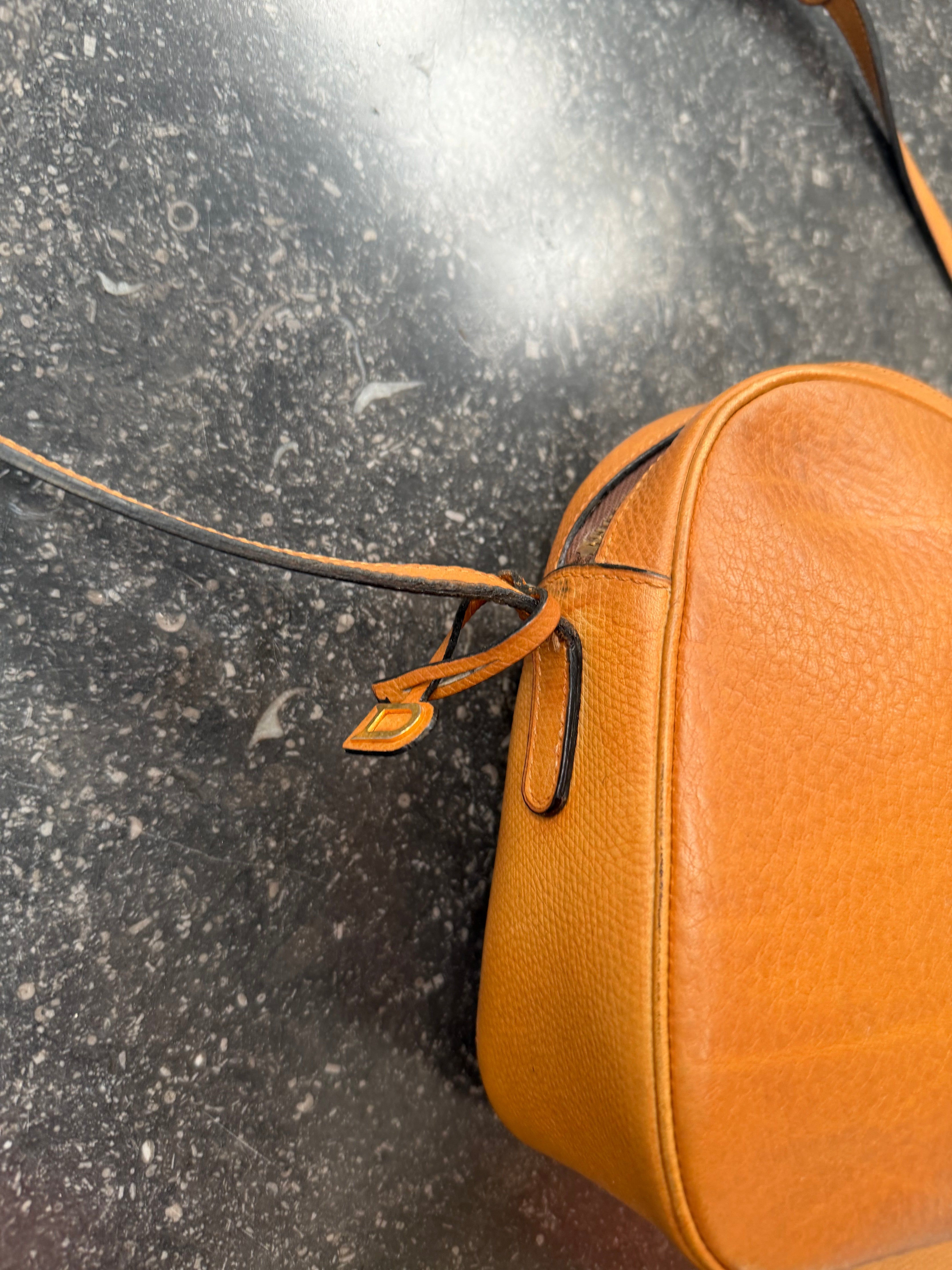 Delvaux Cognac Crossbody